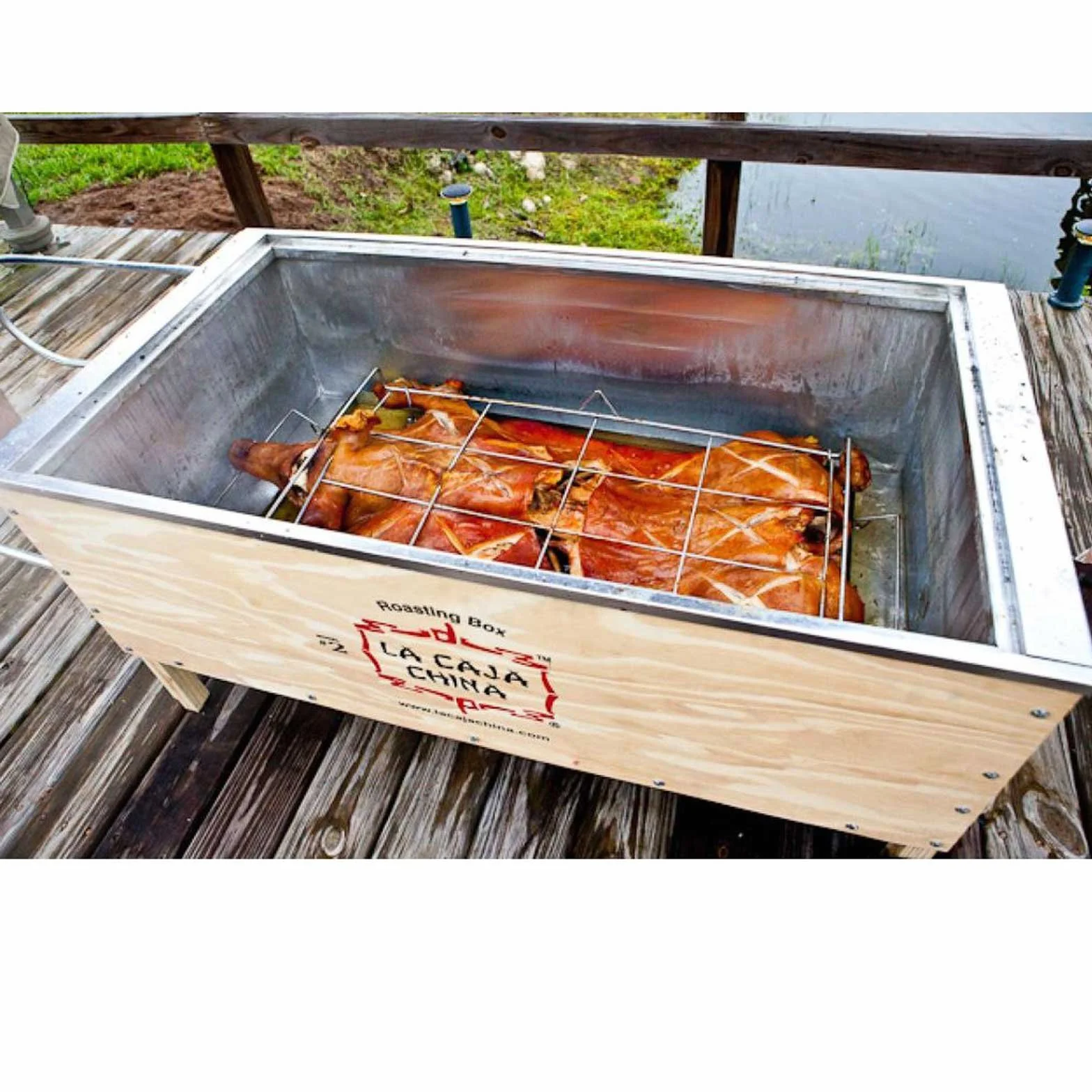 La Caja China Kistensau #2 pudełko do pieczenia wieprzowiny BBQ grill
