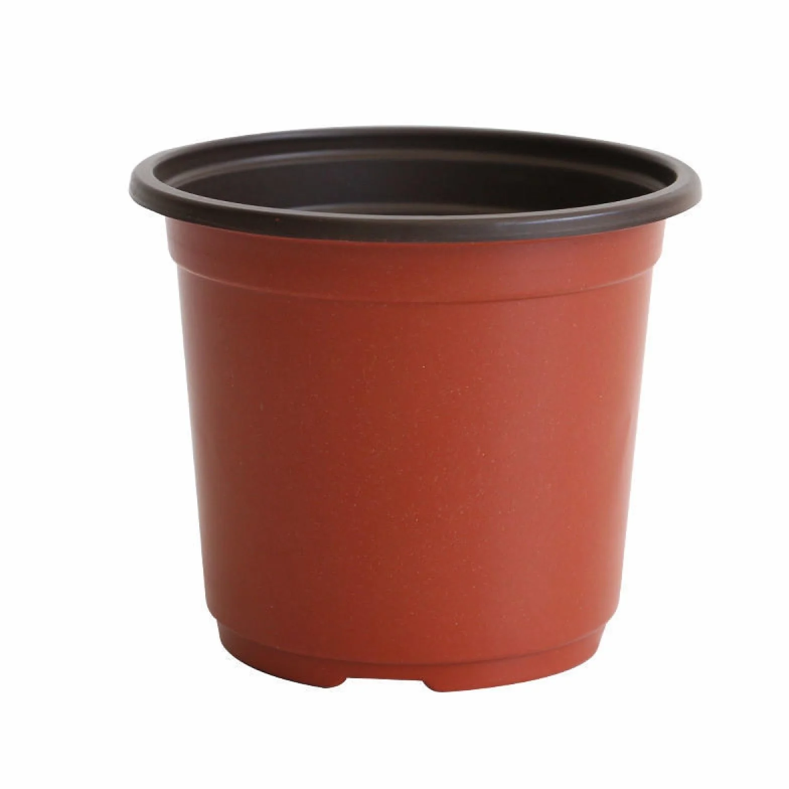 100 doniczek do uprawy roślin, 10 cm, z tworzywa sztucznego, okrągłe, plastikowe, do użytku wewnątrz i na zewnątrz, czerwone doniczki do sadzenia, 100 sztuk, 100 sztuk