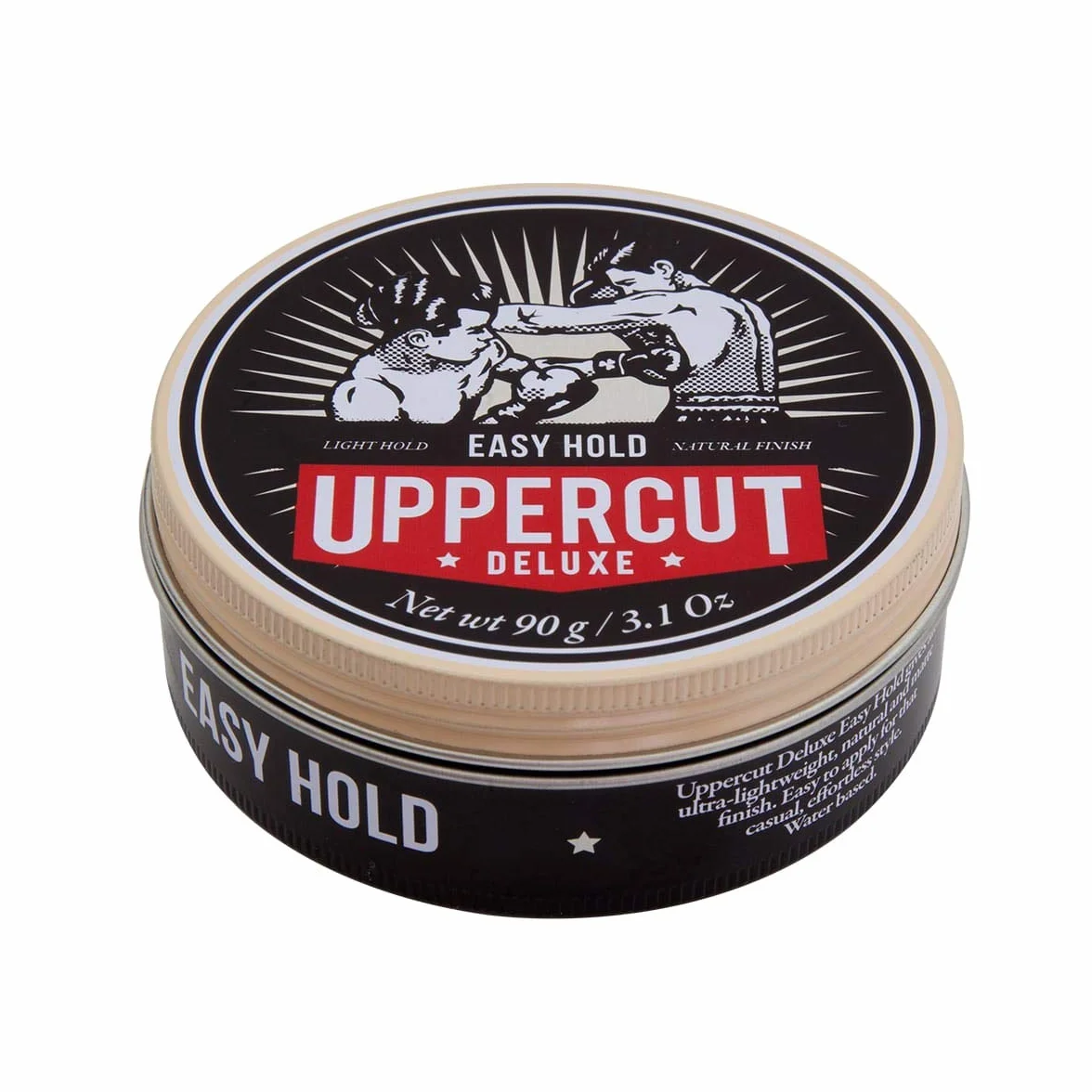 Uppercut Deluxe Easy Hold Hair Putty For Men, Light Hold, Natural Finish Water-Based Pomade For Men Washes Out Easily 90g