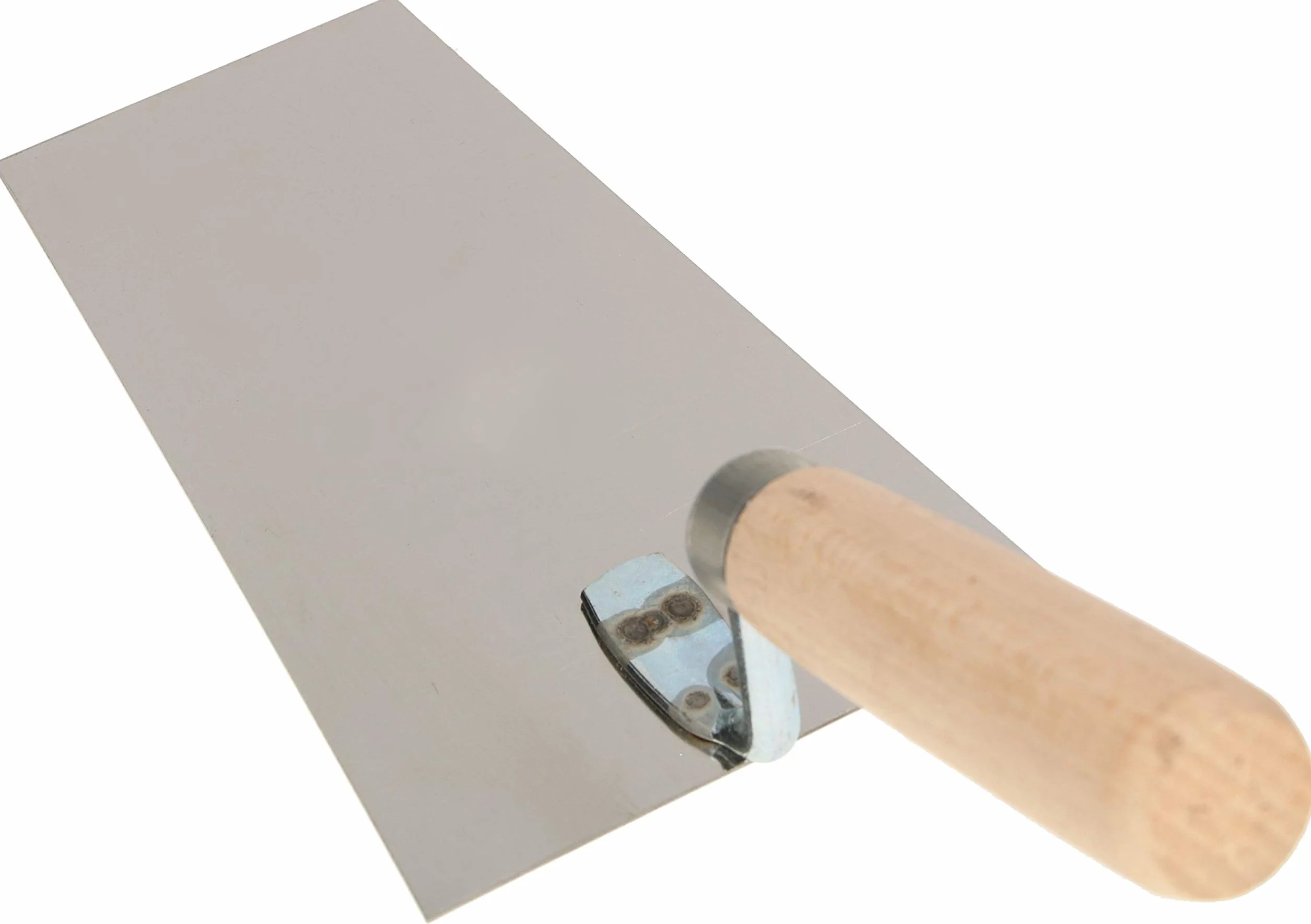 KOTARBAU® Kielnia trapezowa ze stali szlachetnej 130mm x 63mm z drewnianym uchwytem