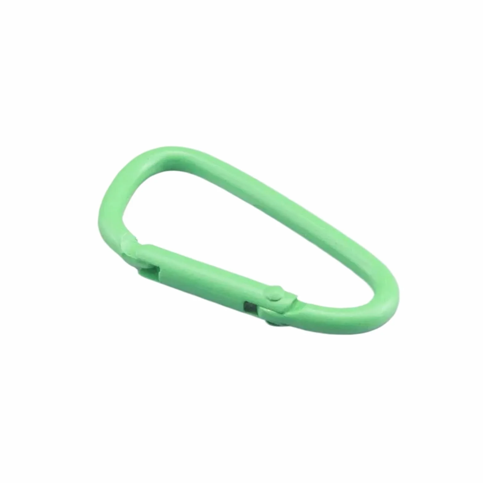 5-20 sztuk/zestaw Karabinek ze stopu aluminium Klamra Sprzęt kempingowy Plecak Butelka wody Wisząca Brelok(Green,4.5cm 20PCS)