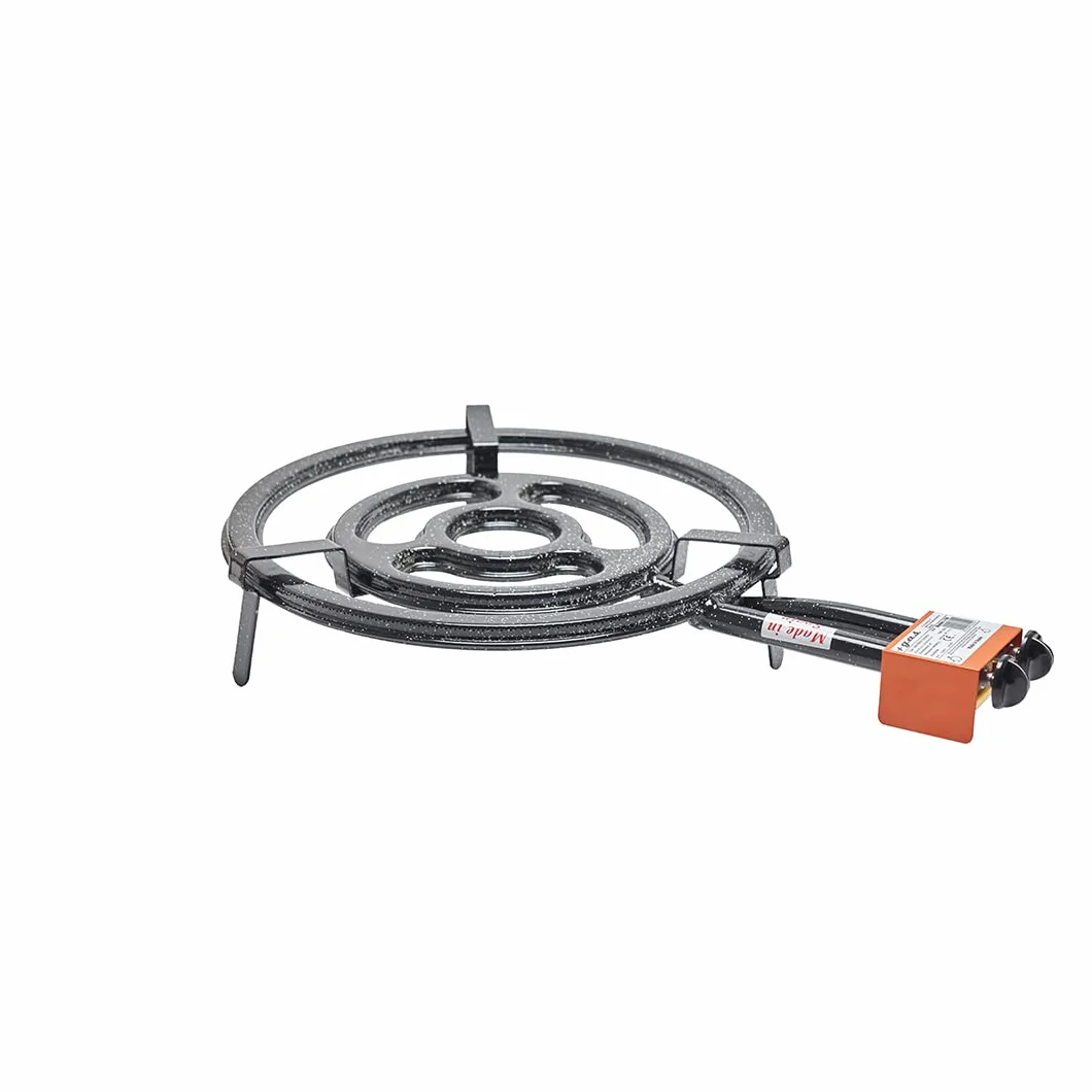 Garcima Butan/propan pierścień gazowy z wylotem gazu z boku, czarny, 50 cm, 1 sztuka