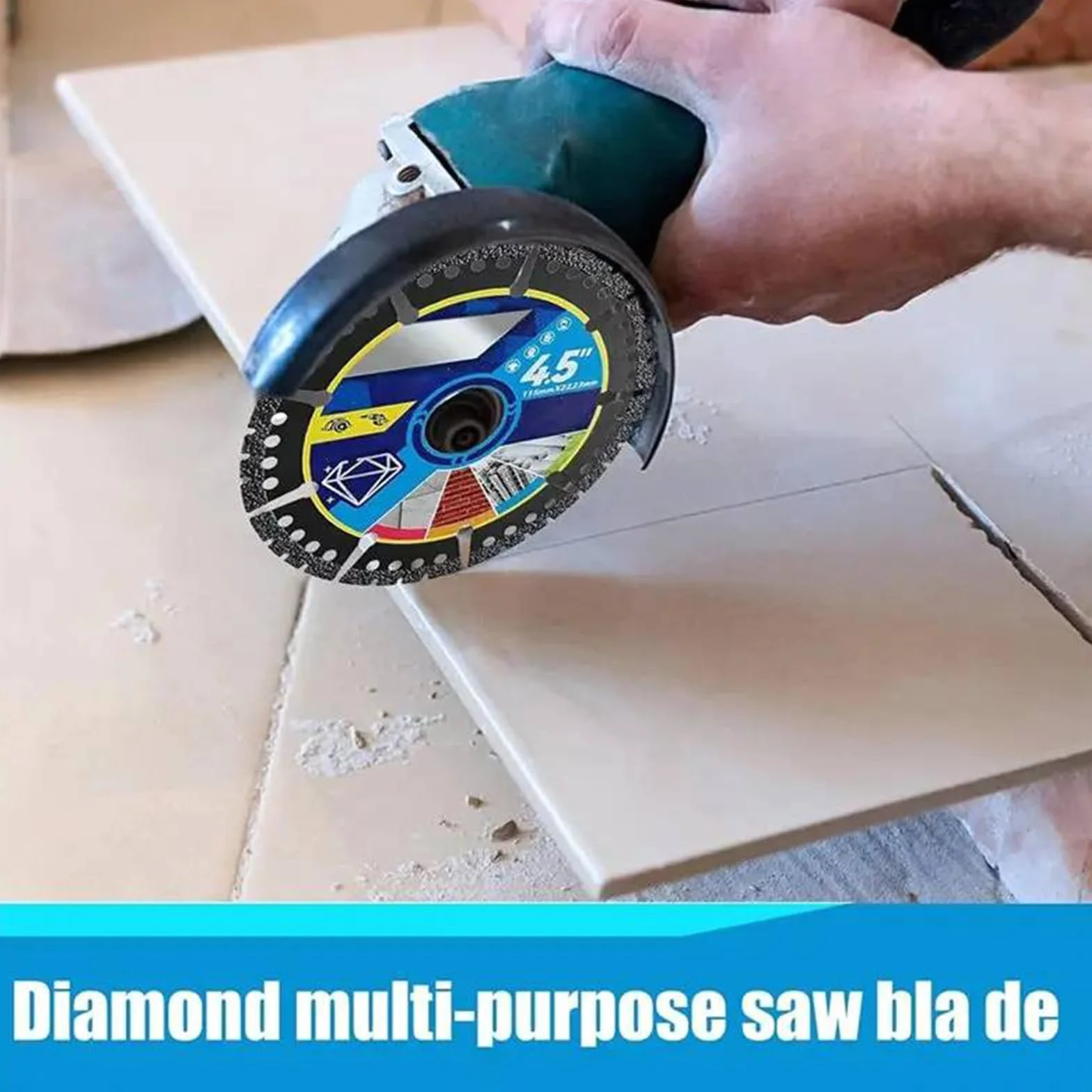 Tarcze diamentowe 4,5 cala, wytrzymałe do cięcia kamienia, metalu, plastiku, pakiet 3/5/10 szt.