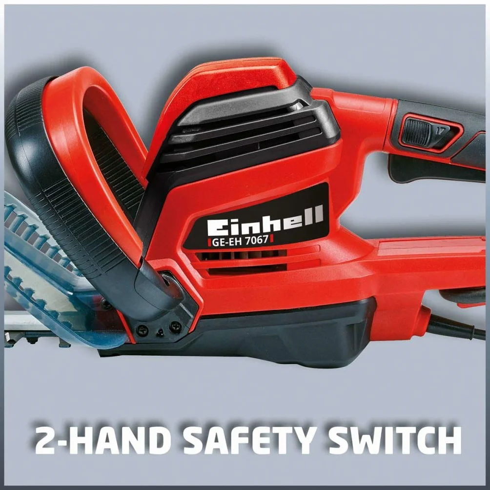 Einhell GE-PH 2555 A Nożyce do Żywopłotu 67 cm 30 mm Czarny Czerwony