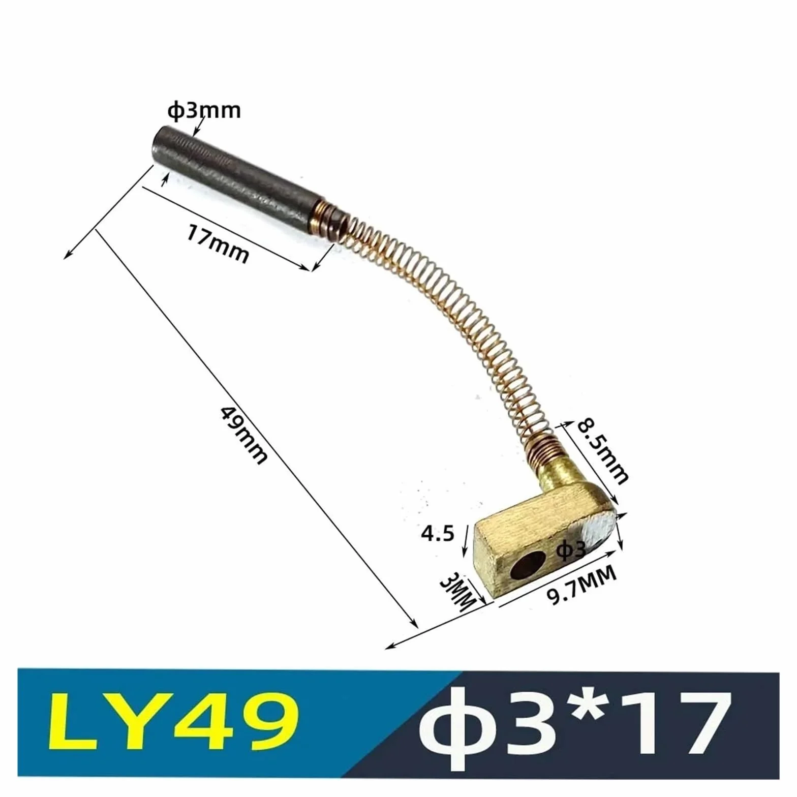 2 sztuki LY49 szczotka węglowa do wrzeciona - NAK076B NCBZ szczotka węglowa do półprzewodnikowej maszyny do cięcia (LY49)