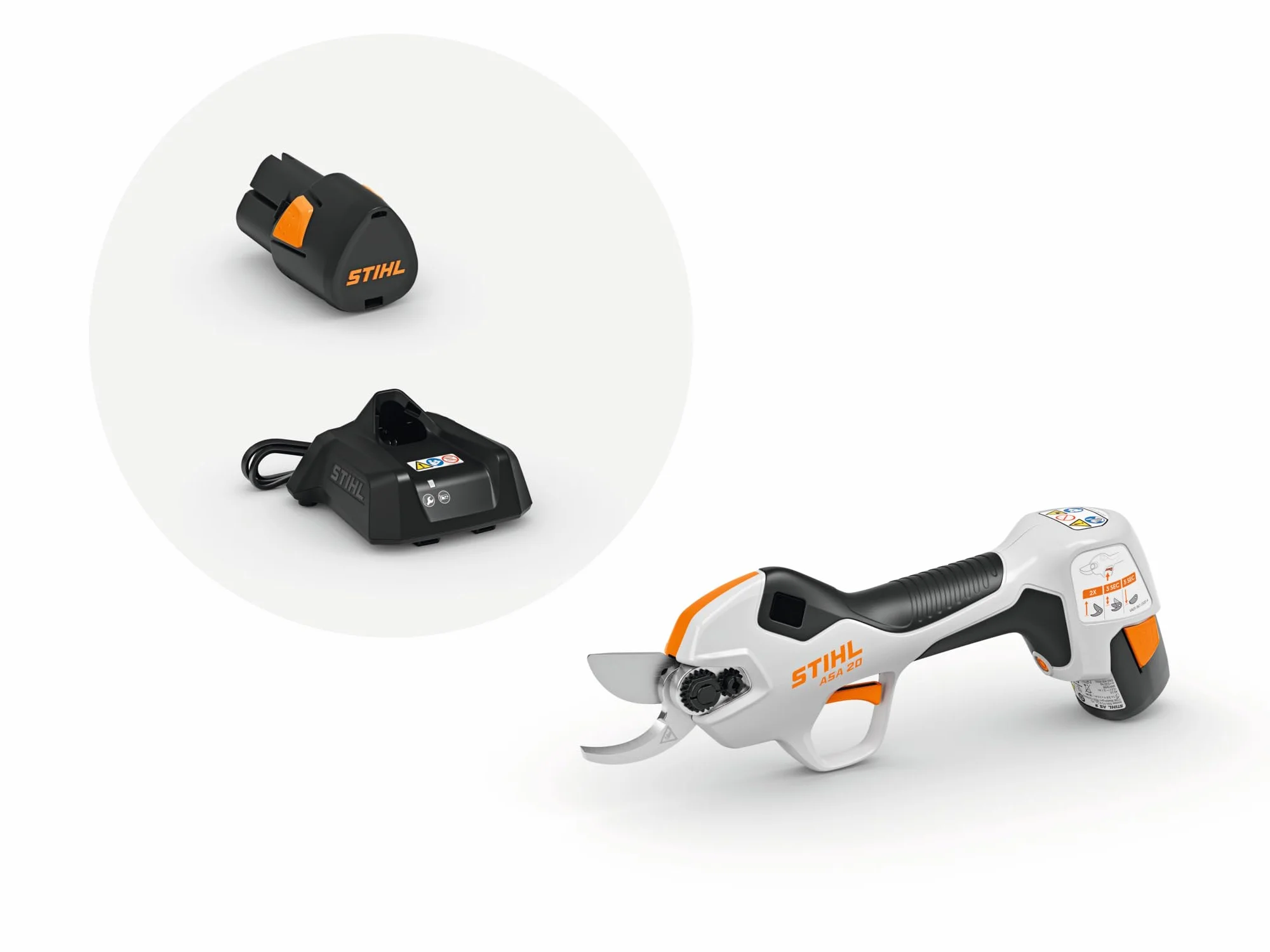 STIHL ASA 20 Akumulatorowe urządzenie do cięcia z ładowarką AL 1 i akumulatorem AS 2