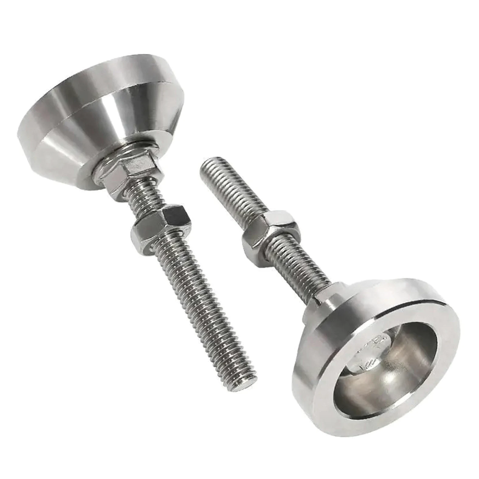 4 regulowane nóżki do mebli M6 M8 M10 M12 | Obrabiarka ze stałą śrubą ze stali nierdzewnej 304 z zakresem regulacji 13–63 mm(D40xm8x50,4 PCS)
