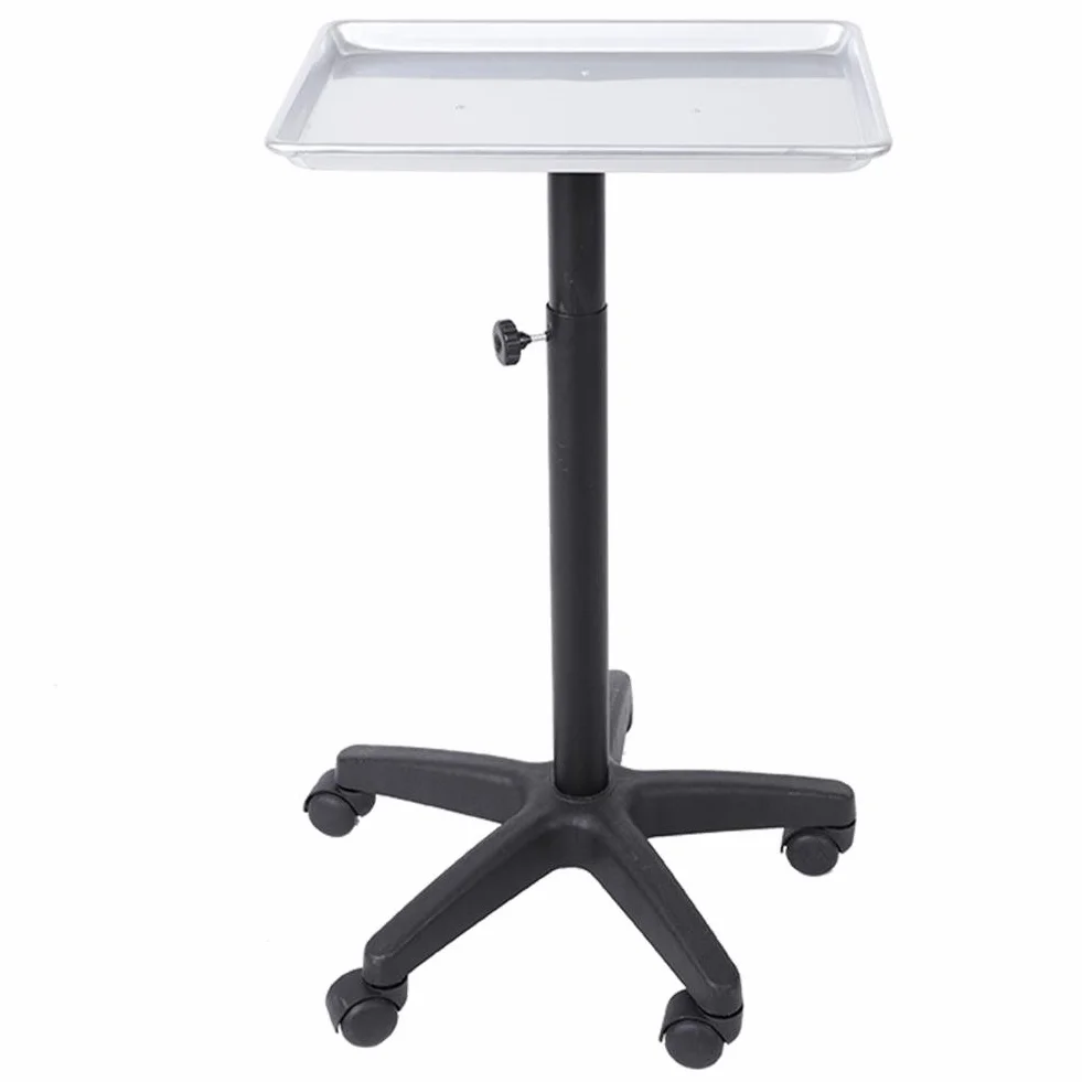 Wózek do przechowywania fryzjera, wózek do salonu na kołach aluminiowych, taca na narzędzia mobilne na kółkach Taca na narzędzia do fryzjera Kosmetyczka Tattoo Beauty Manicure 45 x 33 x 65 cm