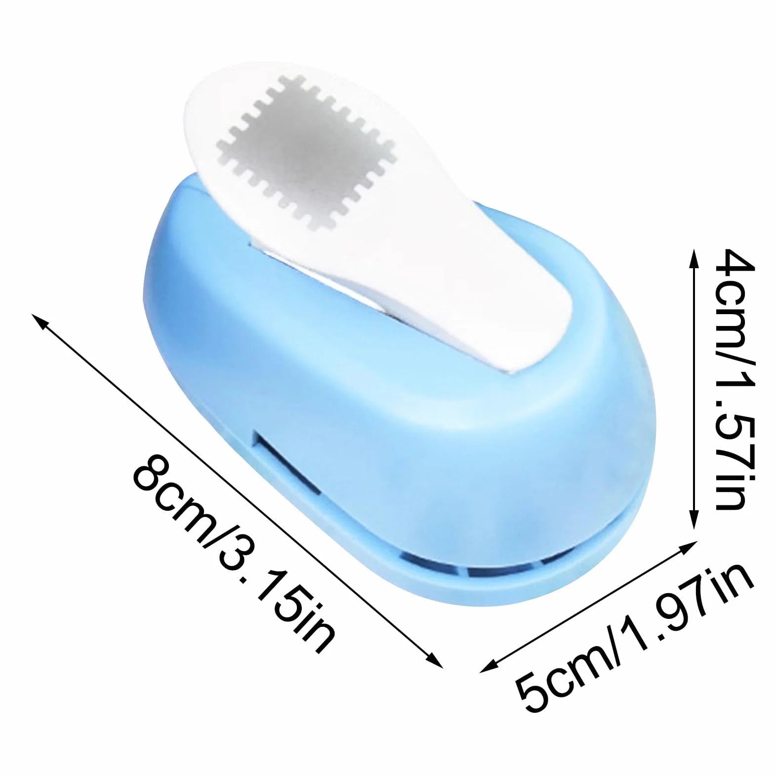 Stamp Puncher - Multi Purpose Paper Cutter For Scrapbook | PP Material With Blade And Easy Grip Handle, Creative Tool, For Cards, Photo Albums, School Art, Decorations