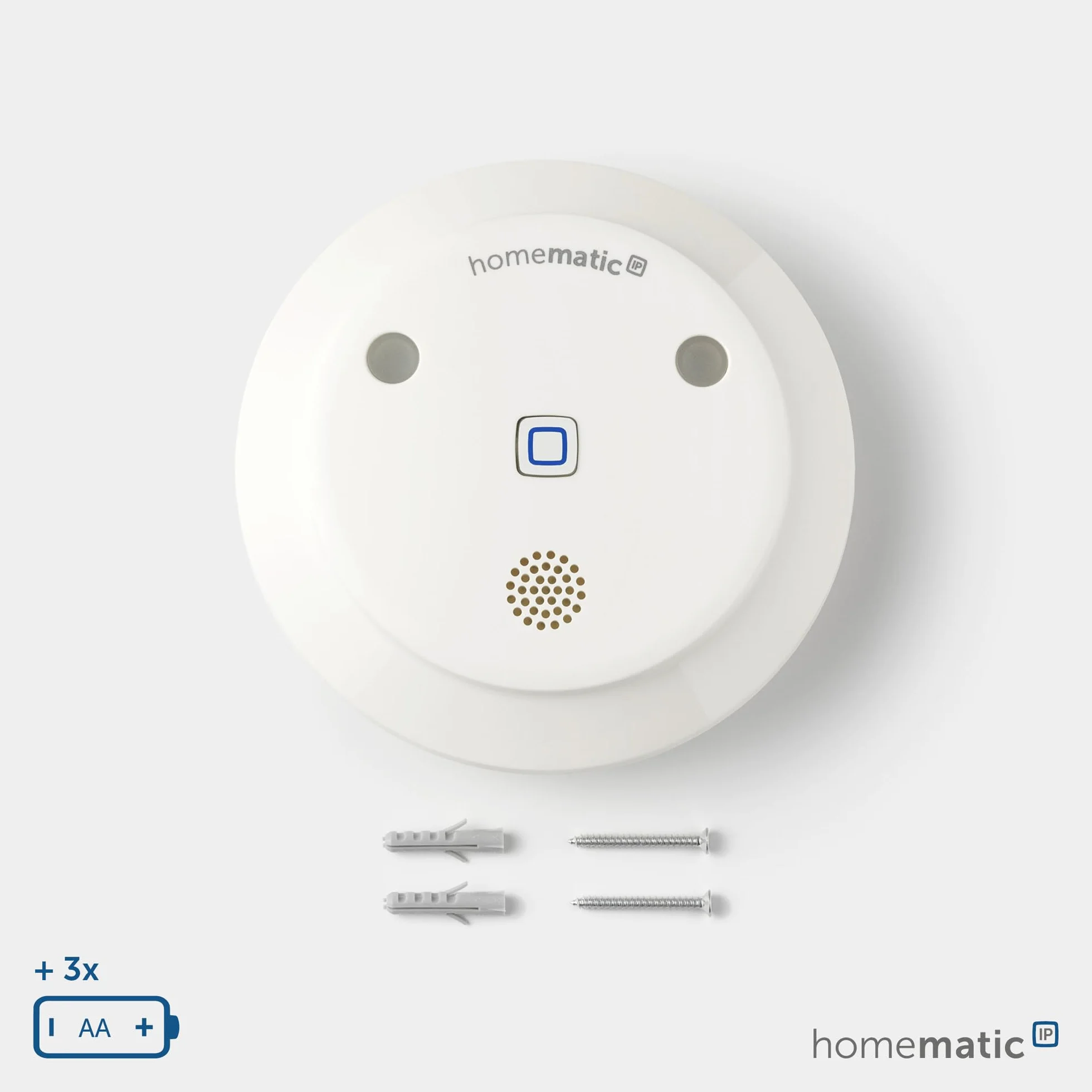 Homematic IP Syrena alarmowa Smart Home, bezprzewodowa bezprzewodowa syrena wewnętrzna z funkcją aplikacji ostrzega słyszalna, widoczna i za pomocą wiadomości push, 153825A0