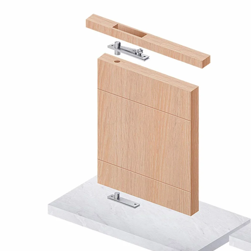 360 stopni obrotowe zawiasy do drzwi obrotowych z solidną stali nierdzewnej z wkrętami mocującymi (130 x 25 mm)
