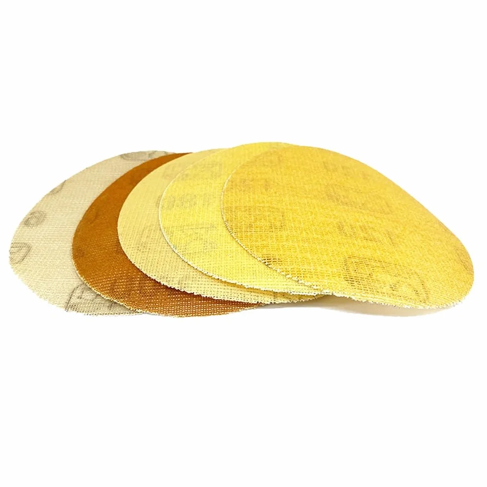 Tarcze szlifierskie z siatką 125 mm — 5-calowe podkładki szlifierskie z haczykiem i pętelką do szlifowania bezpyłowego(100grit 50pcs)