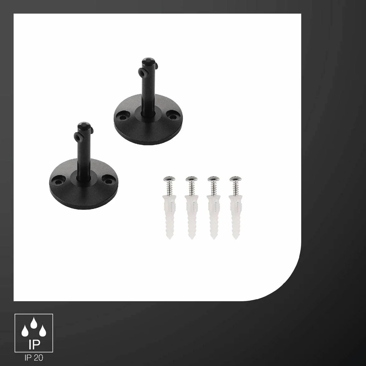 SLV UMLENKER uchwyt sufitowy stal/aluminium czarny