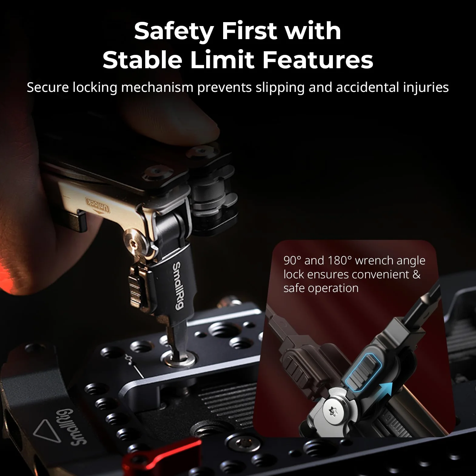 SMALLRIG 16-in-1 EDC Multi-Tool Set Kompaktowe Aluminiowe Narzędzie z Szczypcami, Nożyczkami, Śrubokrętami i Kluczami Francuskimi - Przenośny, Składany Zestaw do Fotografii i Użytku Codziennego - 5294