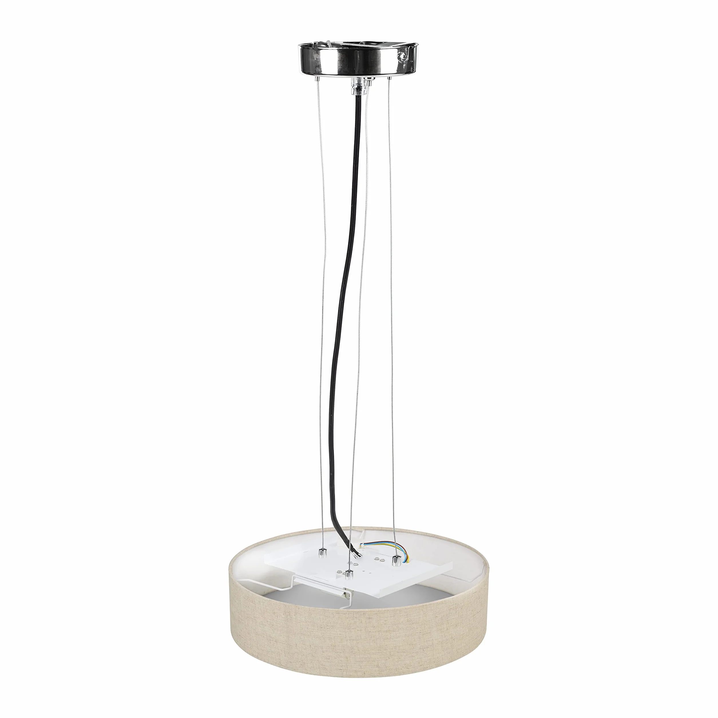 Smartwares Ceiling Dreams Natural lniana lampa sufitowa 40 cm, 3 x wbudowane oprawki E14, do żarówek do 40 W (nie wchodzą w zakres dostawy)