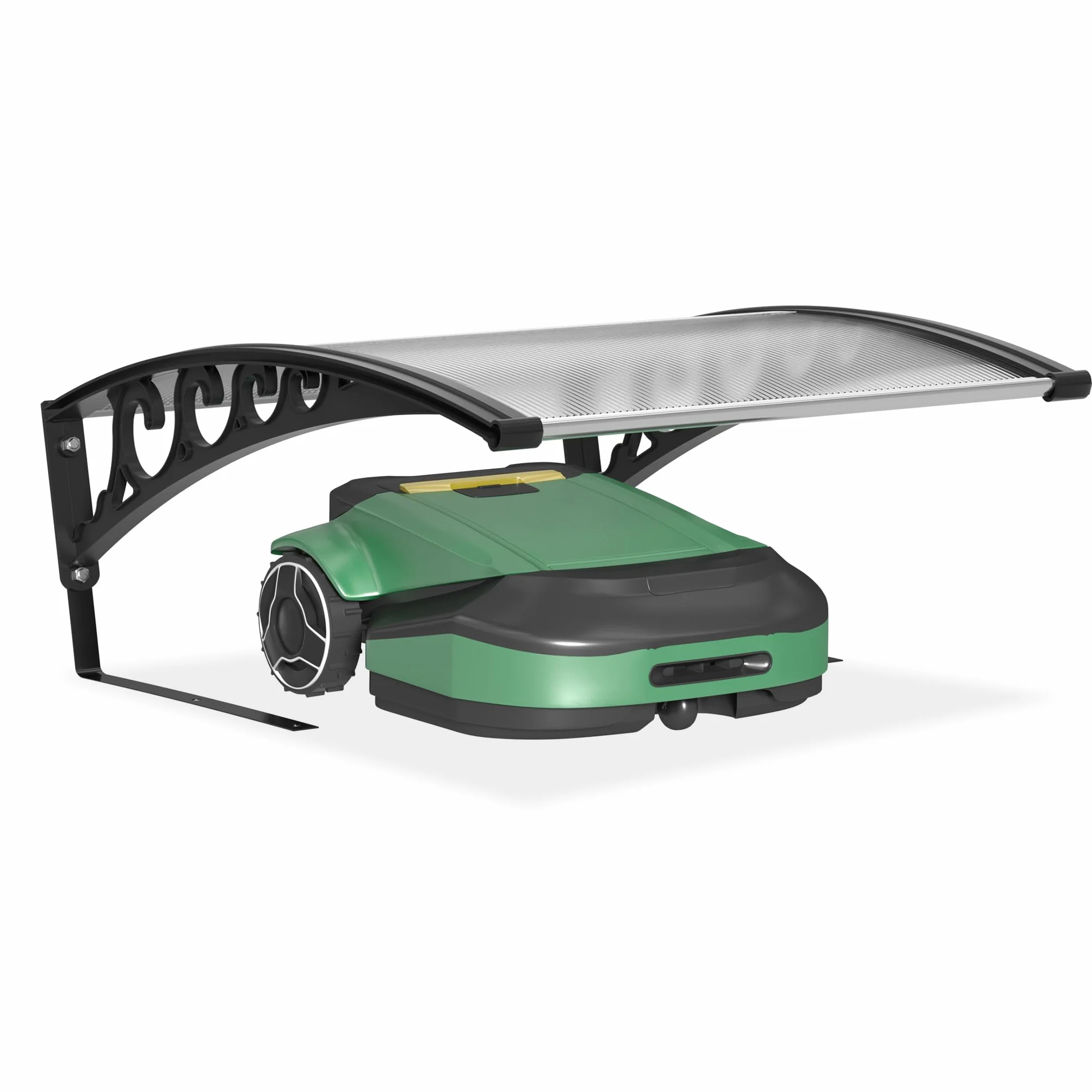 Froadp 103x81x45cm Garaż dla Robota Koszącego do Koszenia Trawy z Poliwęglanu Dach Garażowy na Kosiarkę Automatyczną Ochrona Przed Deszczem i Promieniowaniem UV Zadaszenie Kosiarki Automatycznej (Typ B)