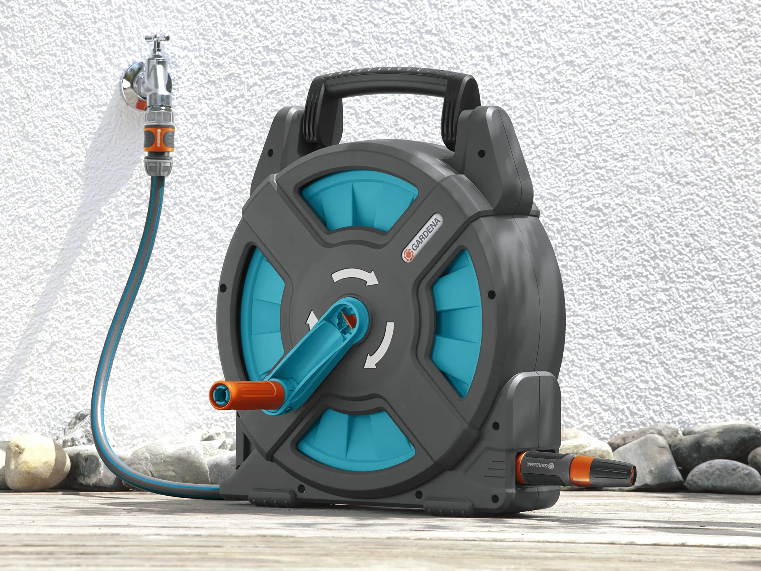 Gardena Classic nosidło na wąż 15 m zestaw bęben z adapterem 2662-20