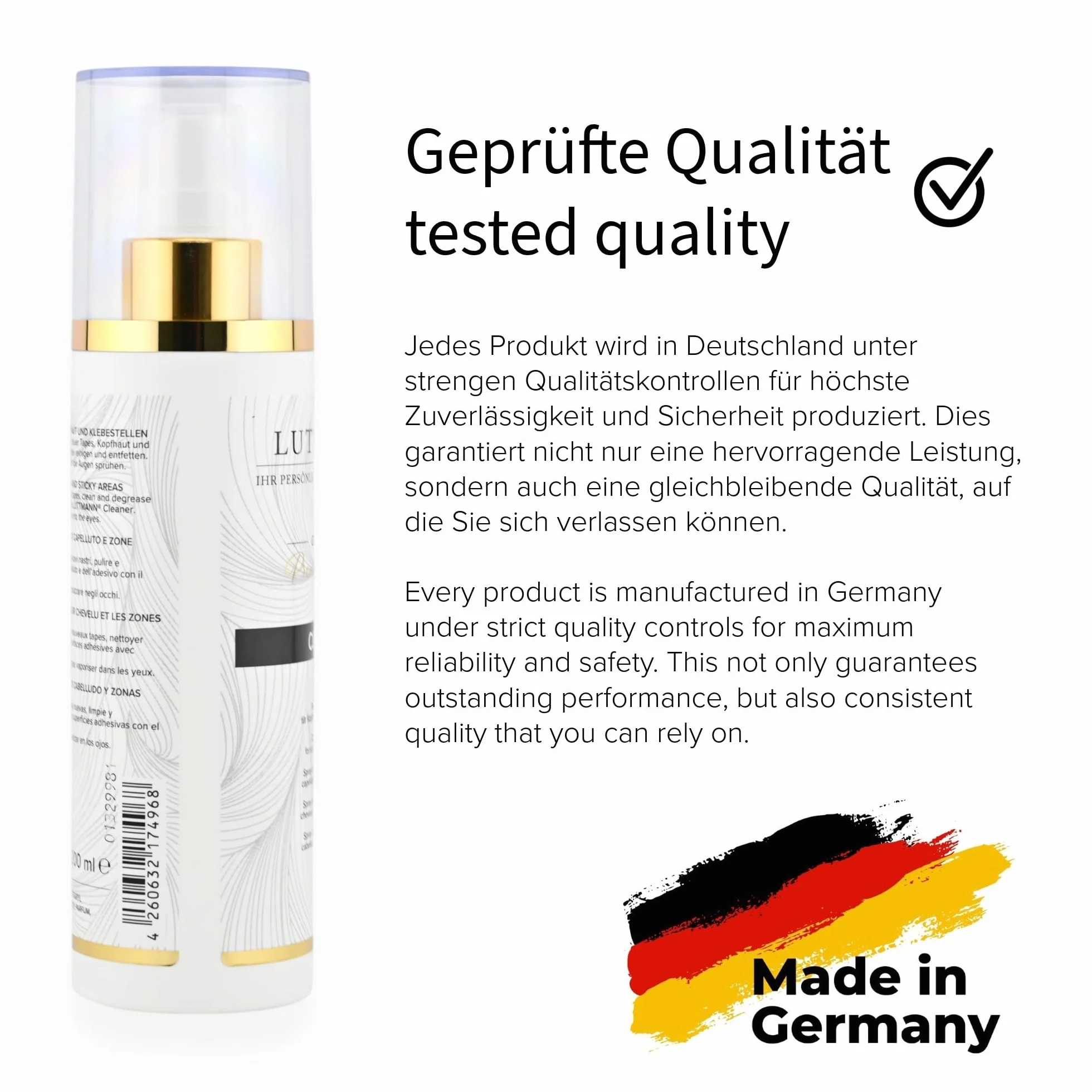 Cleaner Solvent 200 ml - Tape Extensions Bonding Remover - Zmywacz/spray czyszczący do skóry głowy i obszarów klejenia - Niemiecka jakość premium - Wyprodukowano w Niemczech