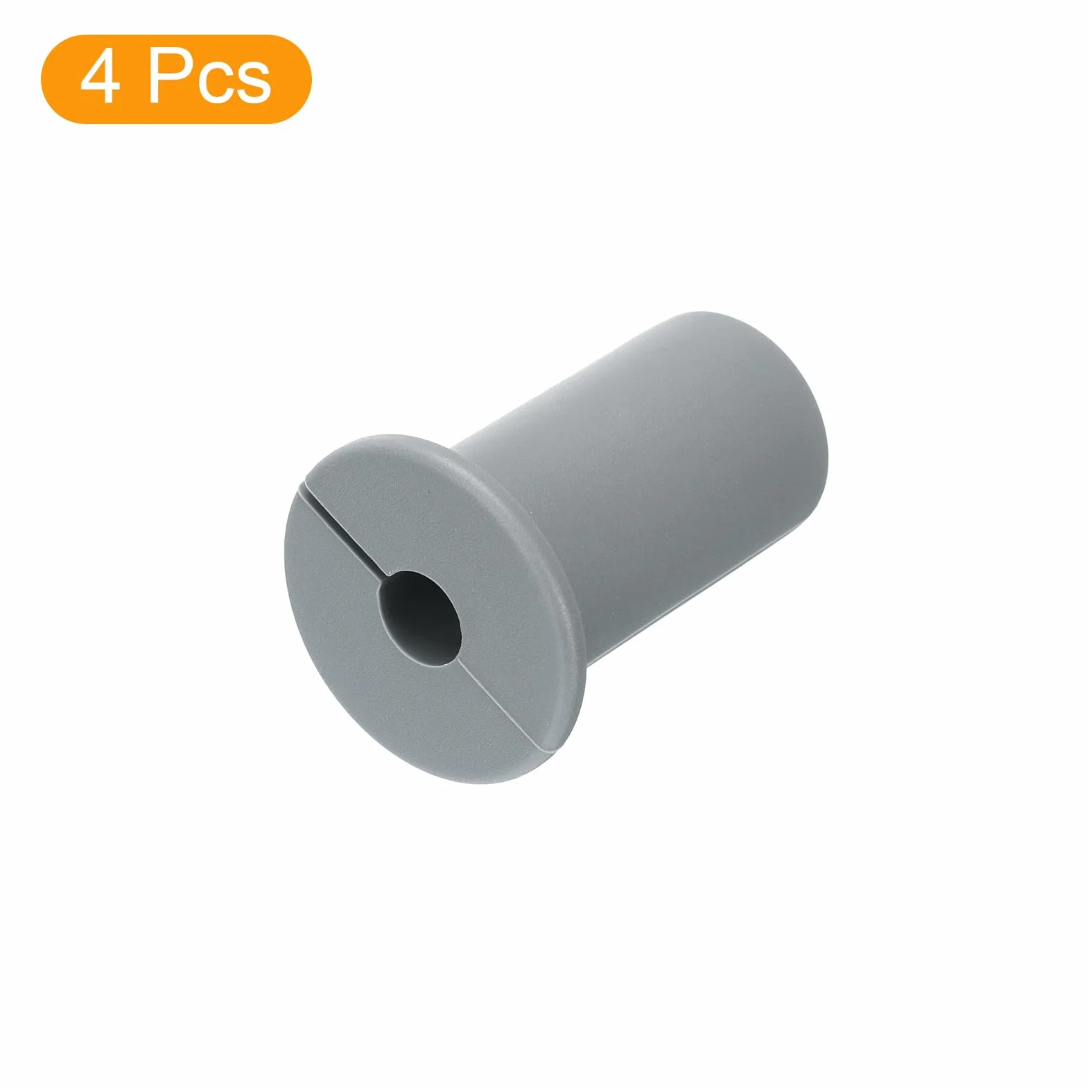 QUARKZMAN 4 szt. Ściana kablowa 3/4 Cal Tuleja ścienna do kabla Silikonowe przelotki kablowe zestaw do prowadzenia kabli akcesoria przelotka ścienna do Ethernet otwór 7 mm, szary