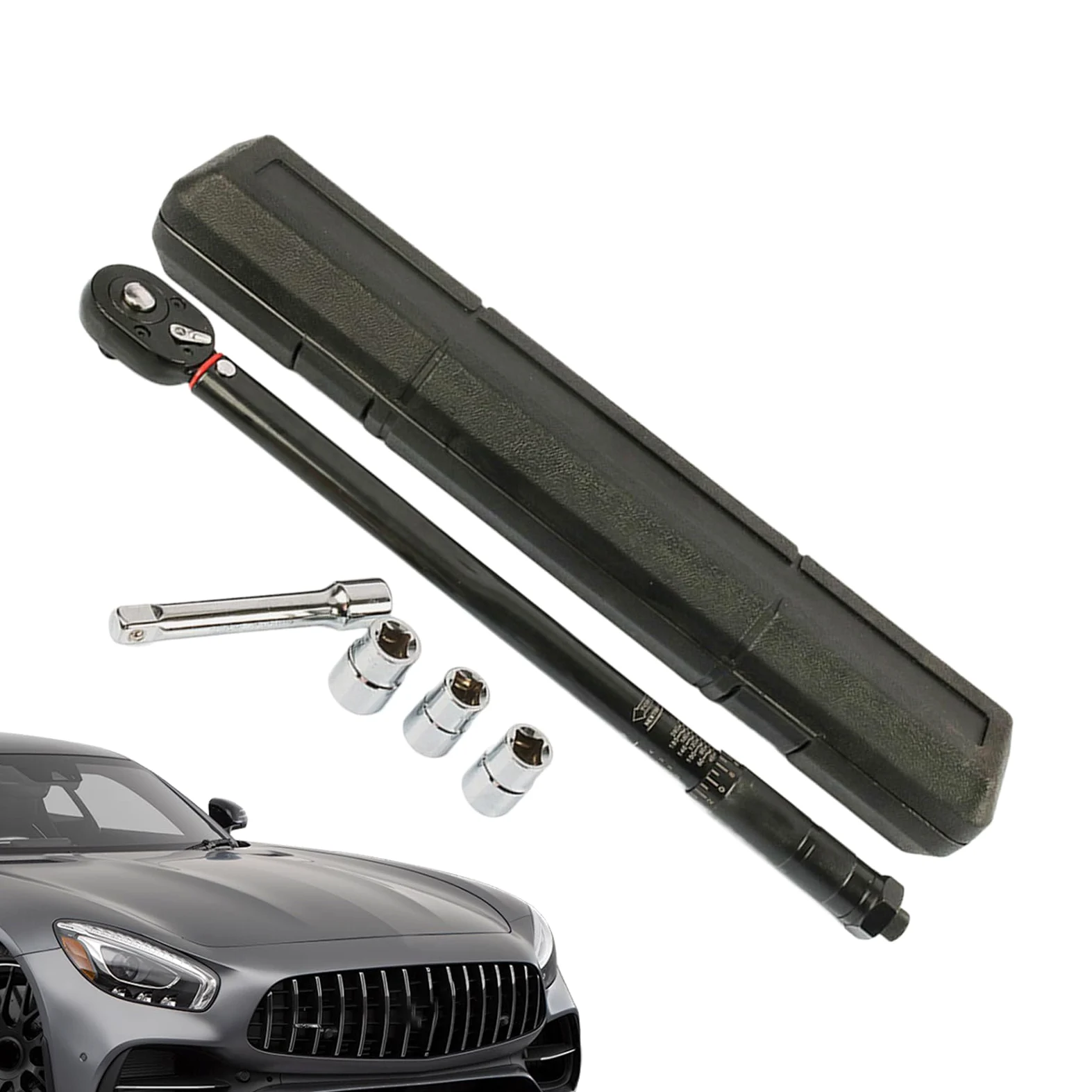 Klucz dynamometryczny 1/2 Precyzyjne regulowane ergonomiczne narzędzia | Klucz dynamometryczny zapadkowy Dla mechaników samochodowych i inżynierów