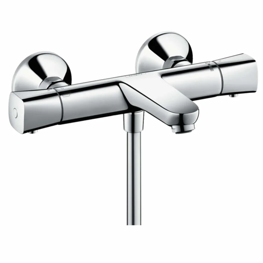 hansgrohe Ecostat Universal - bateria termostatyczna wannowa natynkowy, armatura wannowa z zabezpieczeniem przy 40 °C, thermostat, kran do 2 odbiorników, chrom, 13123000