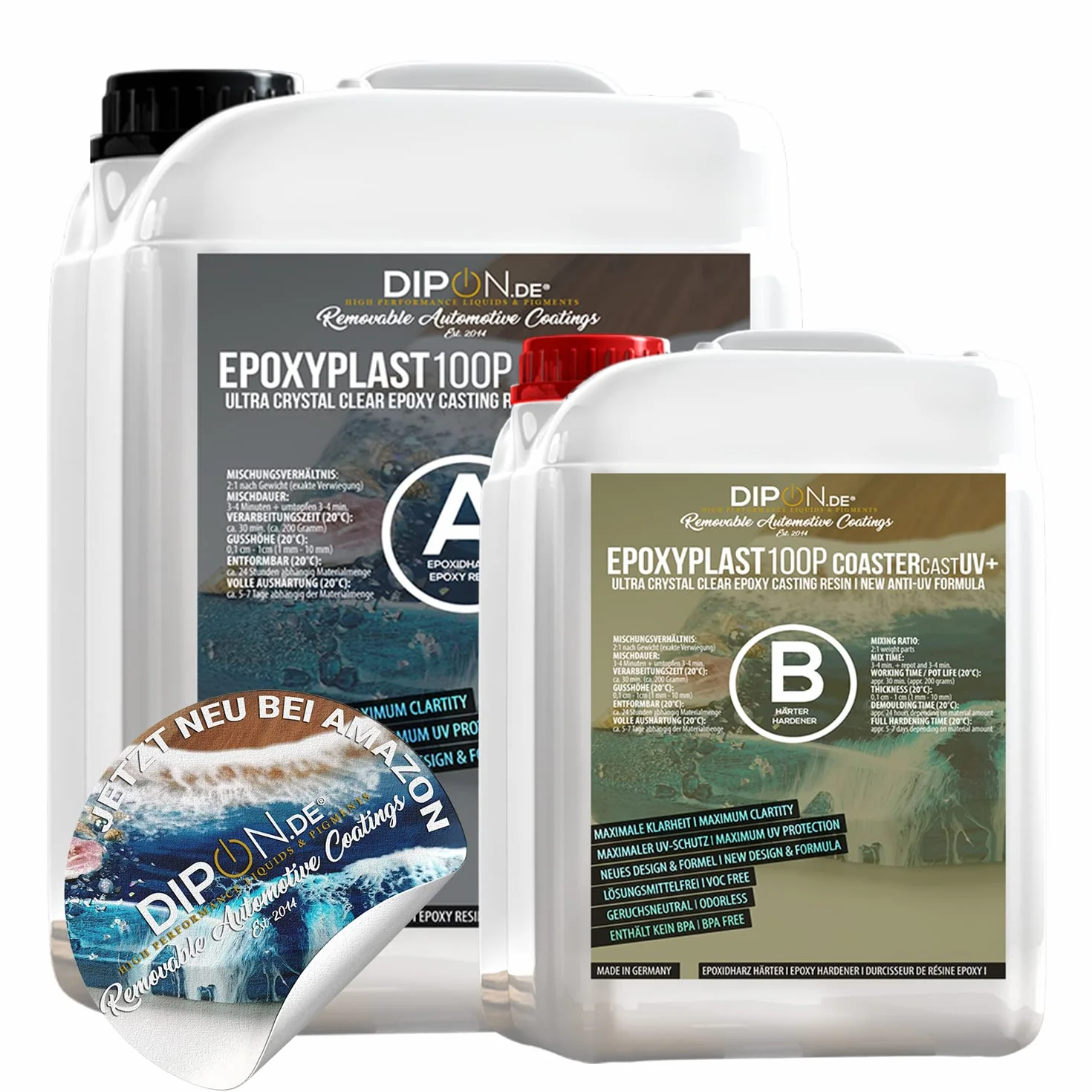 Żywica epoksydowa EpoxyPlast 100P CoasterCast UV+ 6,0 kg bezbarwna ochrona UV