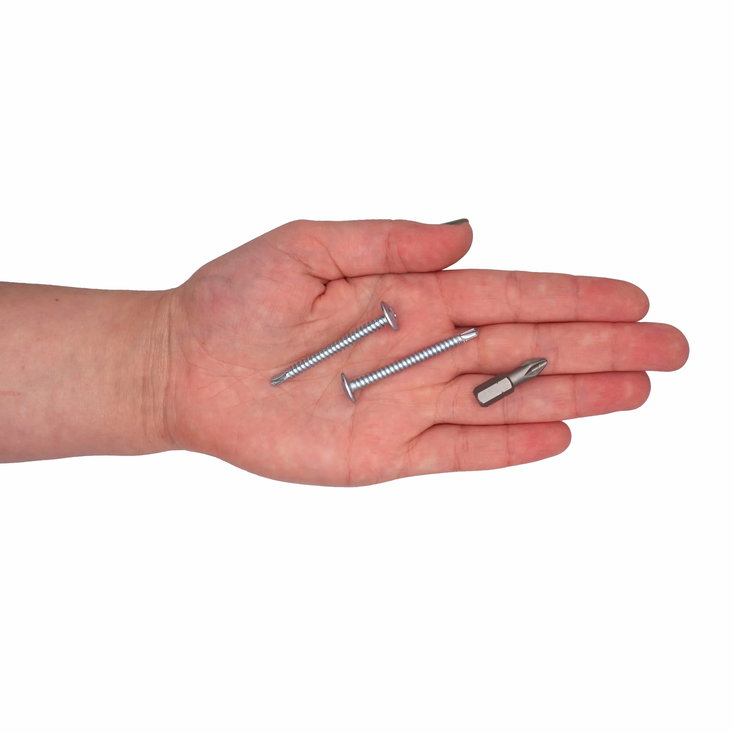 (opakowanie 60 szt.) Śruby ze stali ocynkowanej 4,2 x 45 mm, zmodyfikowana głowica kratownicy, śruba samogwintująca (60, 4,2 x 45 mm)