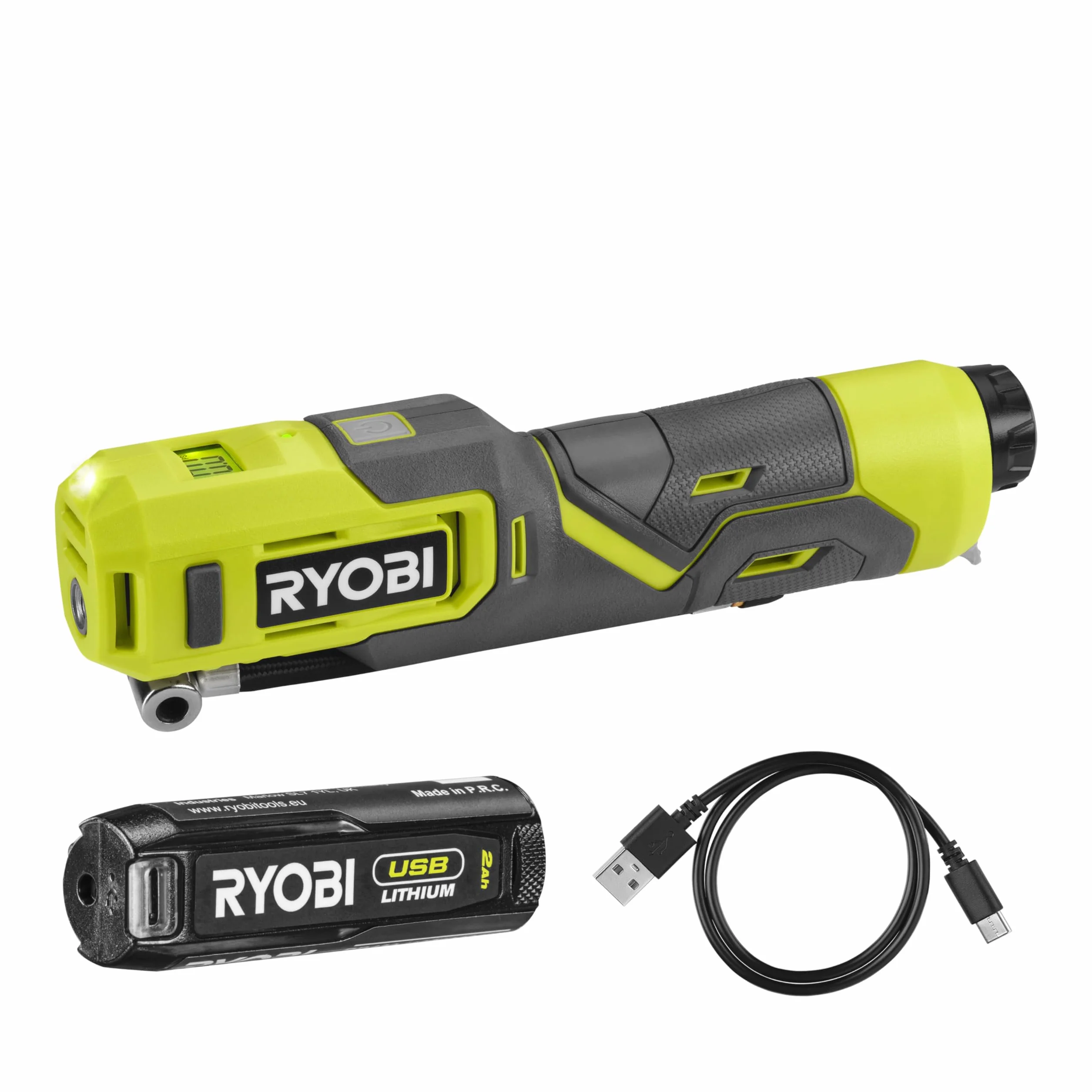 Ryobi RI4-120G 4V bezprzewodowy nadmuchiwacz wysokociśnieniowy (1 x 4 V 2,0 Ah)