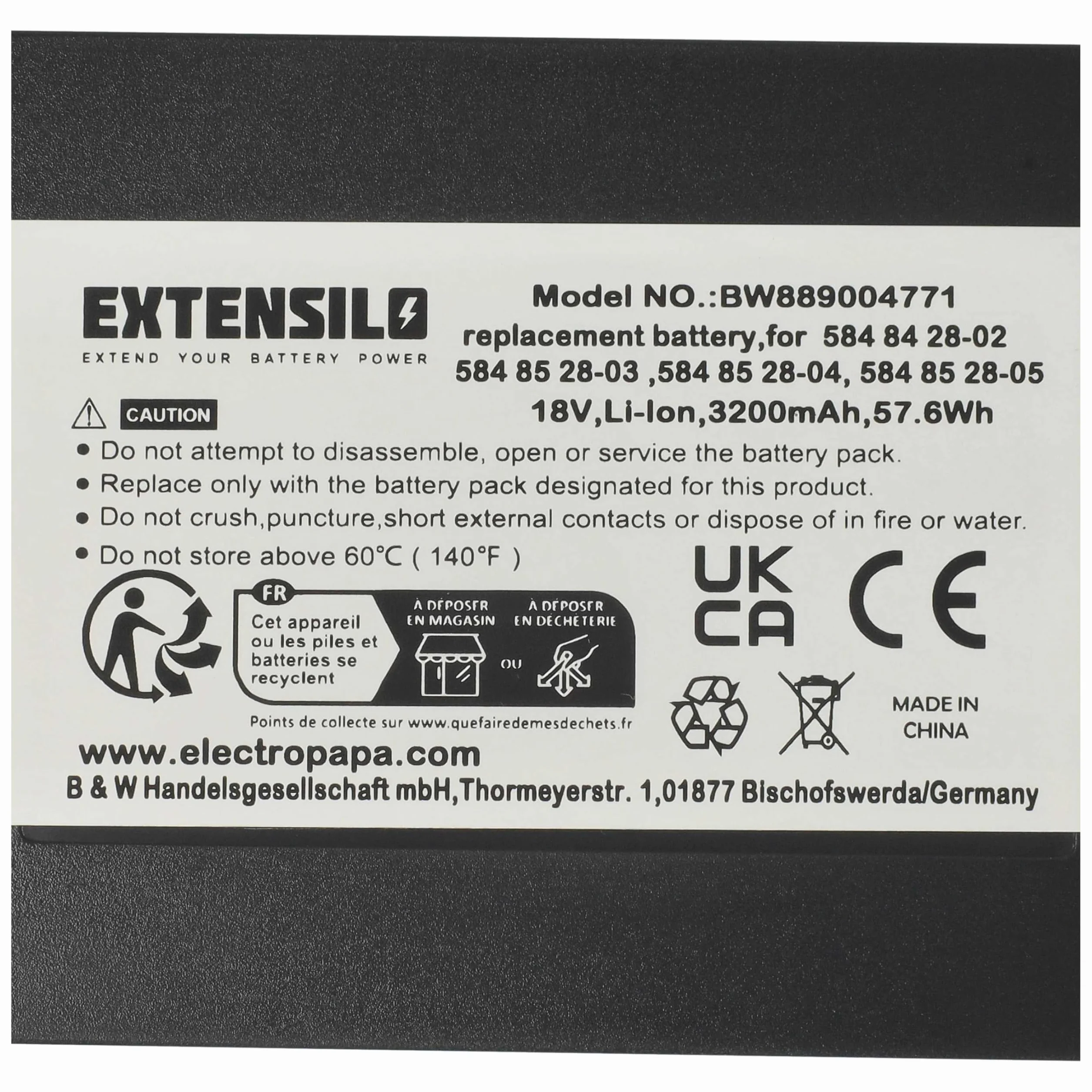 Akumulator kompatybilny z Gardena SILENO city 18V 3,2 Ah 250m2 litowo-jonowy