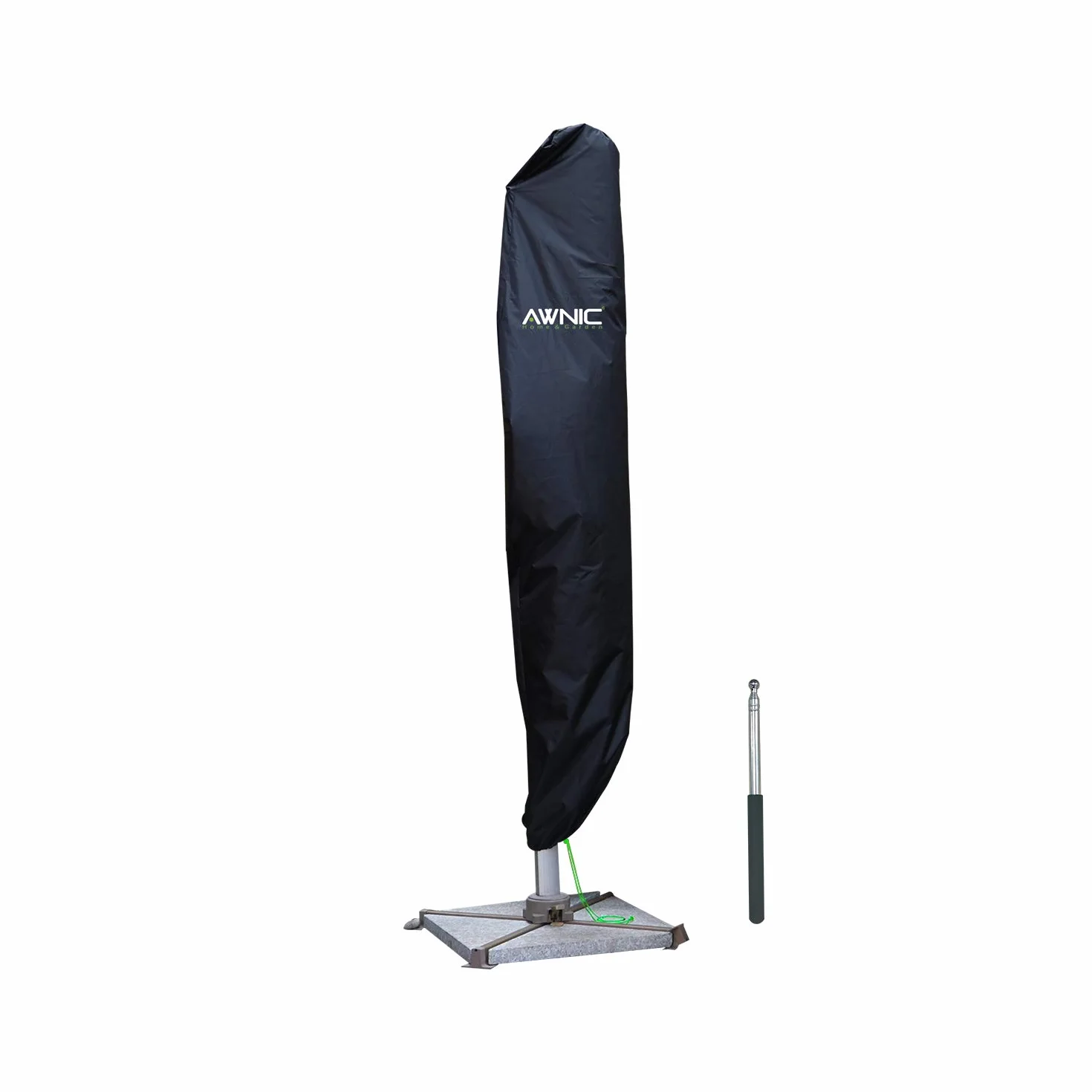 Awnic Pokrowiec ochronny na parasol przeciwsłoneczny Ø 300 cm, 420D, wodoszczelny, 265 x 40/50 cm