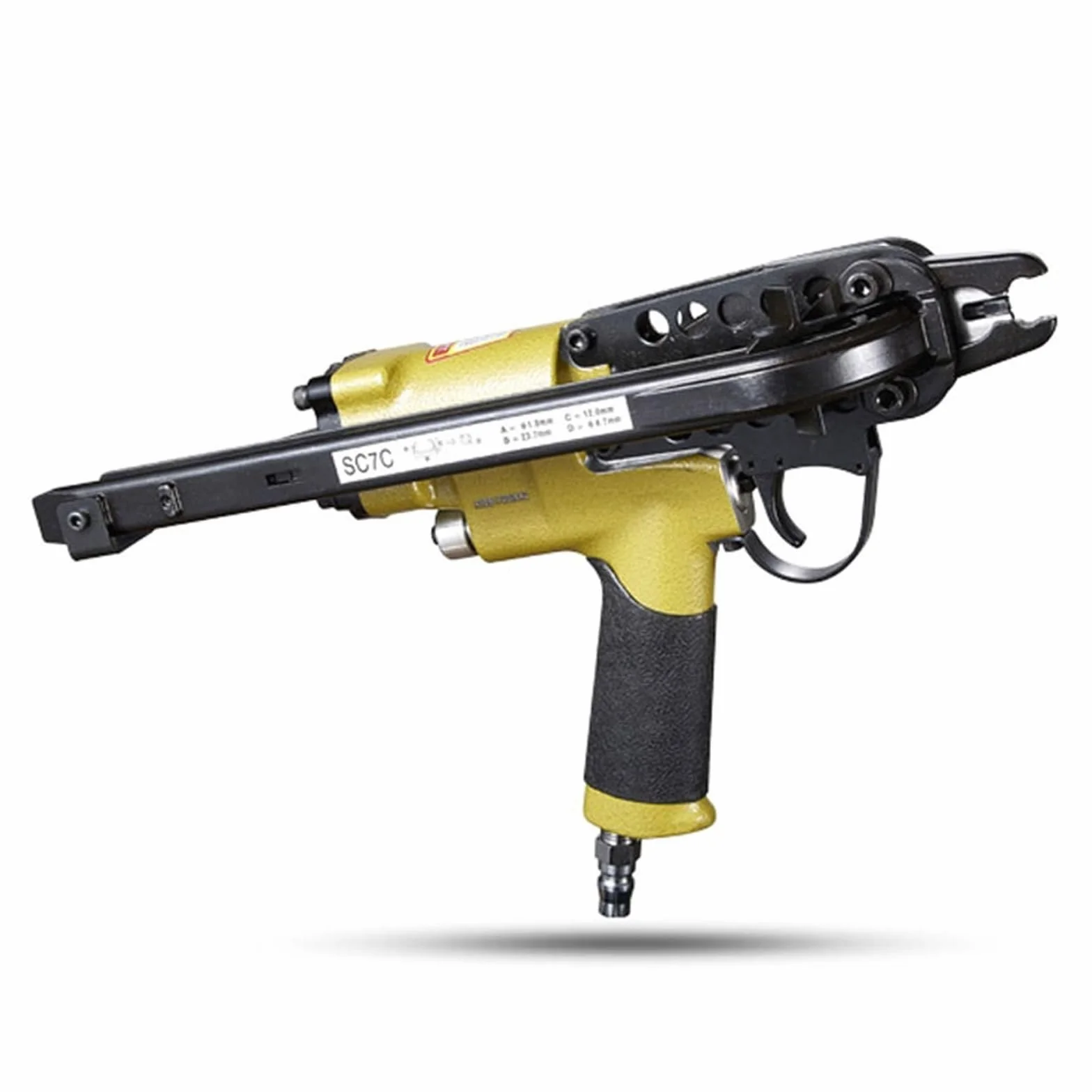 Pistolet pneumatyczny do gwoździ typu C SC7C SC7E SC760C do klatek dla kurczaków i ryb, chwytak ręczny do skalniaków, pistolet pneumatyczny do gwoździ Do użytku DIY(SC760)