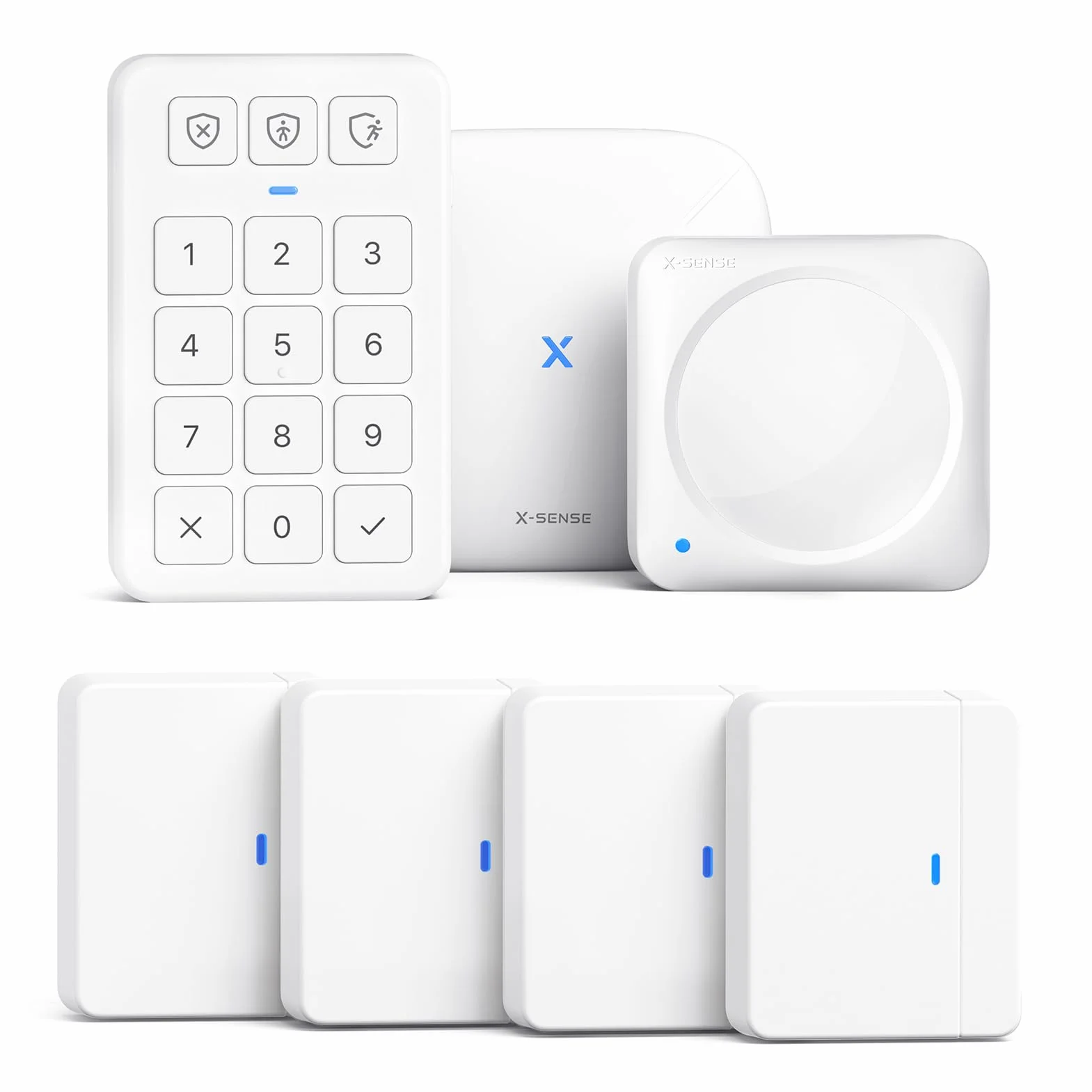 X-Sense Alarm dymu i tlenku węgla Wi-Fi z wymienną baterią, inteligentny wykrywacz kombinacji kompatybilny z aplikacją X-Sense Home Security, SC06-WX, 2-pak