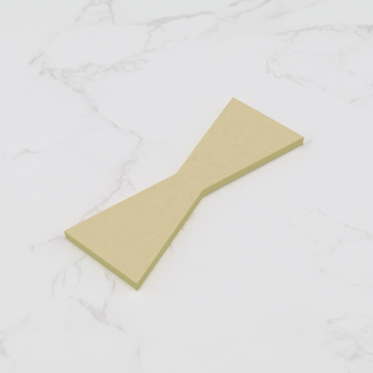 Create idea Muszka z litego mosiądzu, 100 mm x 38 mm x 4 mm, drewniana muszka do cięcia rowków, profesjonalna wkładka motylkowa, wkładka motyla, do wkładania muszki, do obróbki drewna