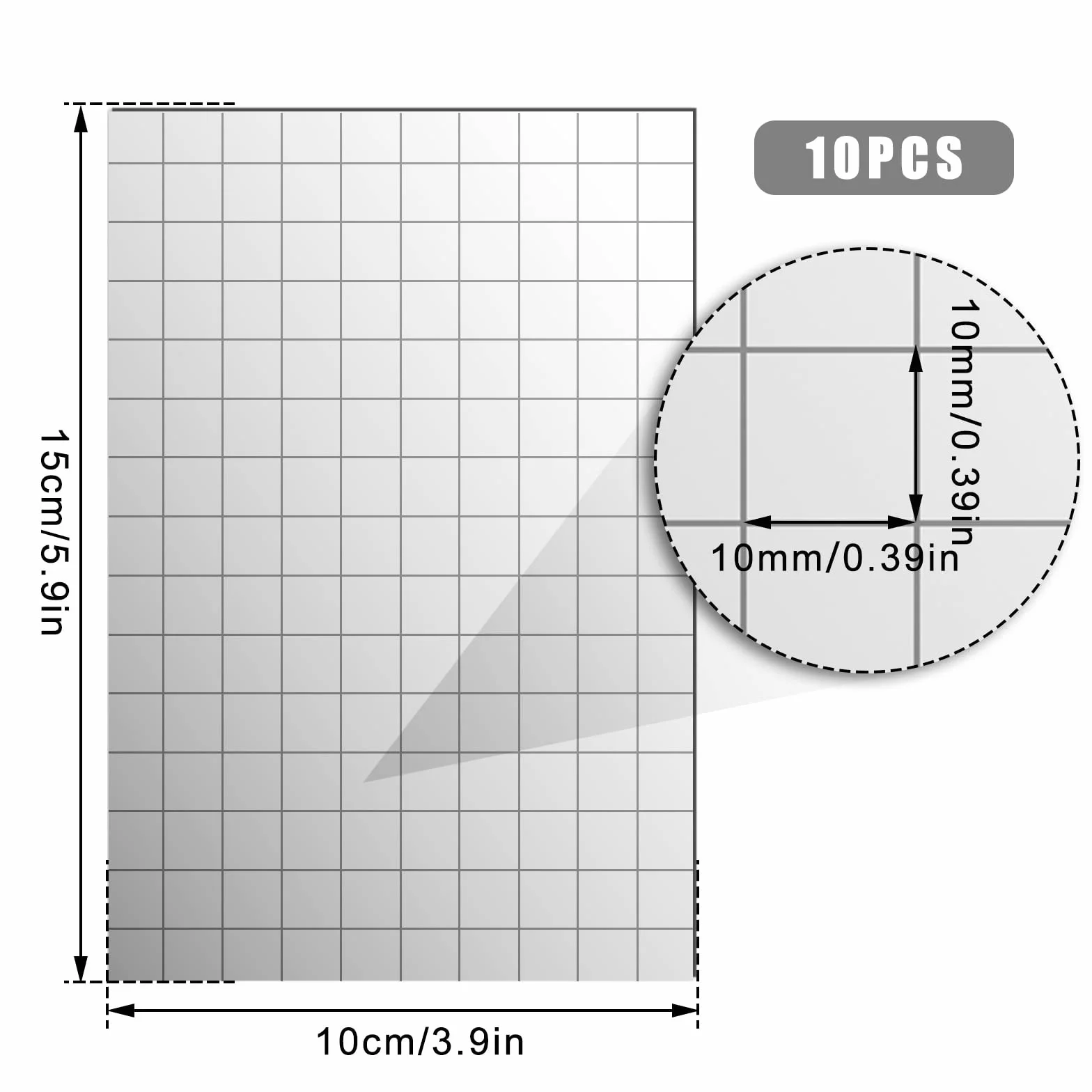1500 Sztuk Samoprzylepne Lustra Plytki z Mozaika, 10 Arkuszy Szklane Lustra Plytki z Mozaika Naklejki na Kule Dyskotekowa Dekoracja Rzemieslnicza (10x10mm)