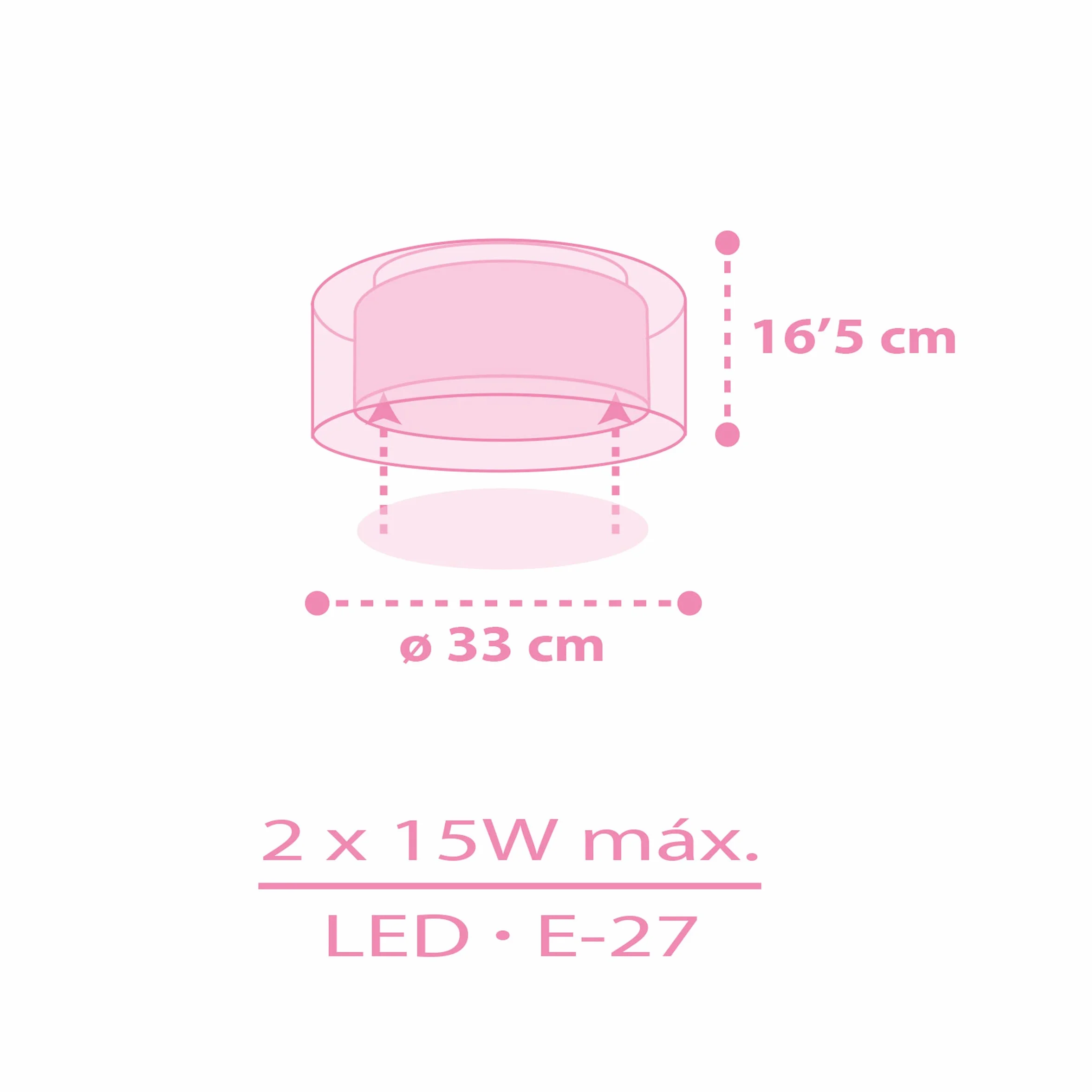 Dziecięca lampa sufitowa Dalber Unicorns Animals