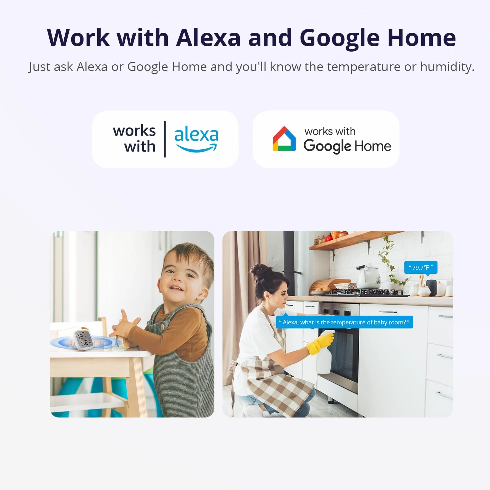 SONOFF SNZB-02D ZigBee Mini czujnik temperatury i wilgotności termometr wewnętrzny higrometr wyświetlacz LCD kompatybilny z Alexa/Google Home