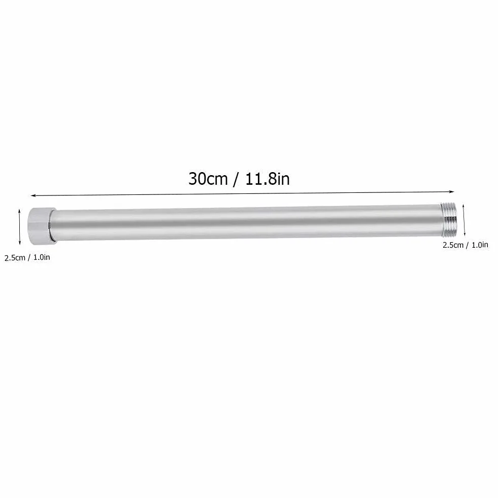 Rura prysznicowa miedziana, 30 cm okrągła rura przedłużająca prysznic, trwałe akcesoria do łazienki