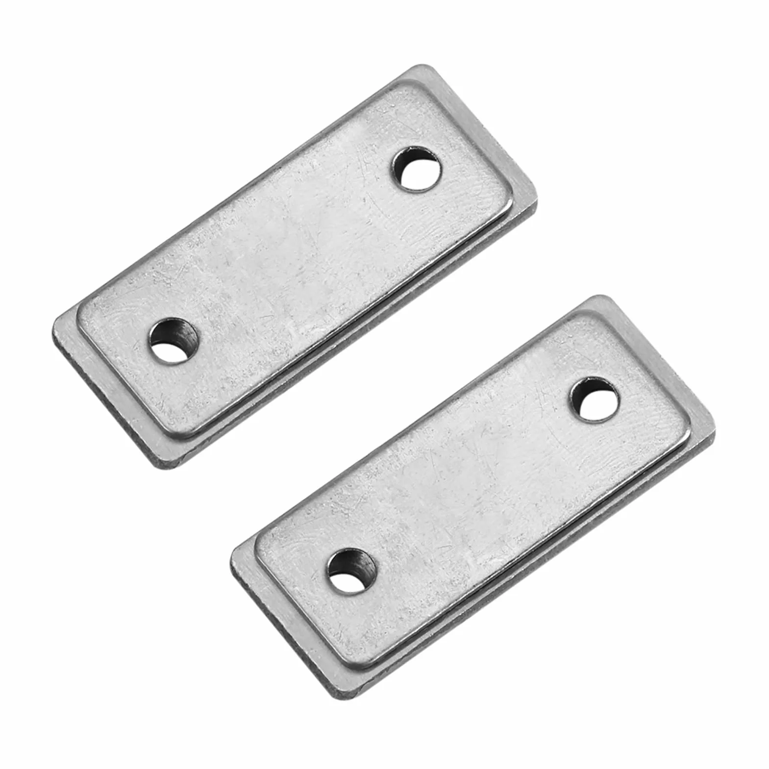Magnetyczny zamek do drzwi, ultra cienki mocny magnetyczny uchwyt na drzwi do szafy na meble stalowy zatrzask do szafy na drzwi z wkrętami, mocny, ultracienki, metalowy do szafy kuchennej zamknięcie
