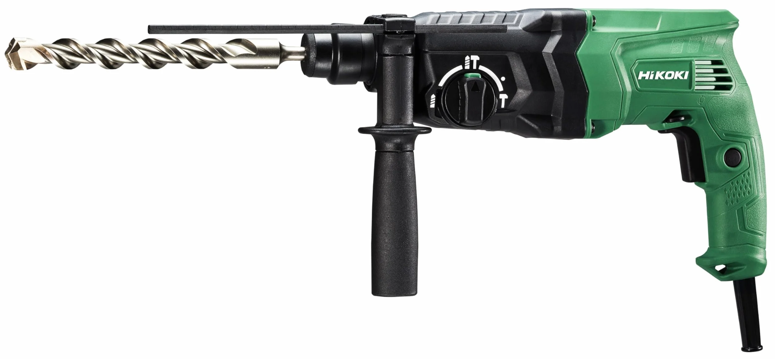 HiKOKI Bohr- & Meißelhammer DH24PH2 (730W, 2.7 J, SDS-plus-Werkzeugaufnahme, Sicherheitsrutschkupplung, Zubehör, Koffer)