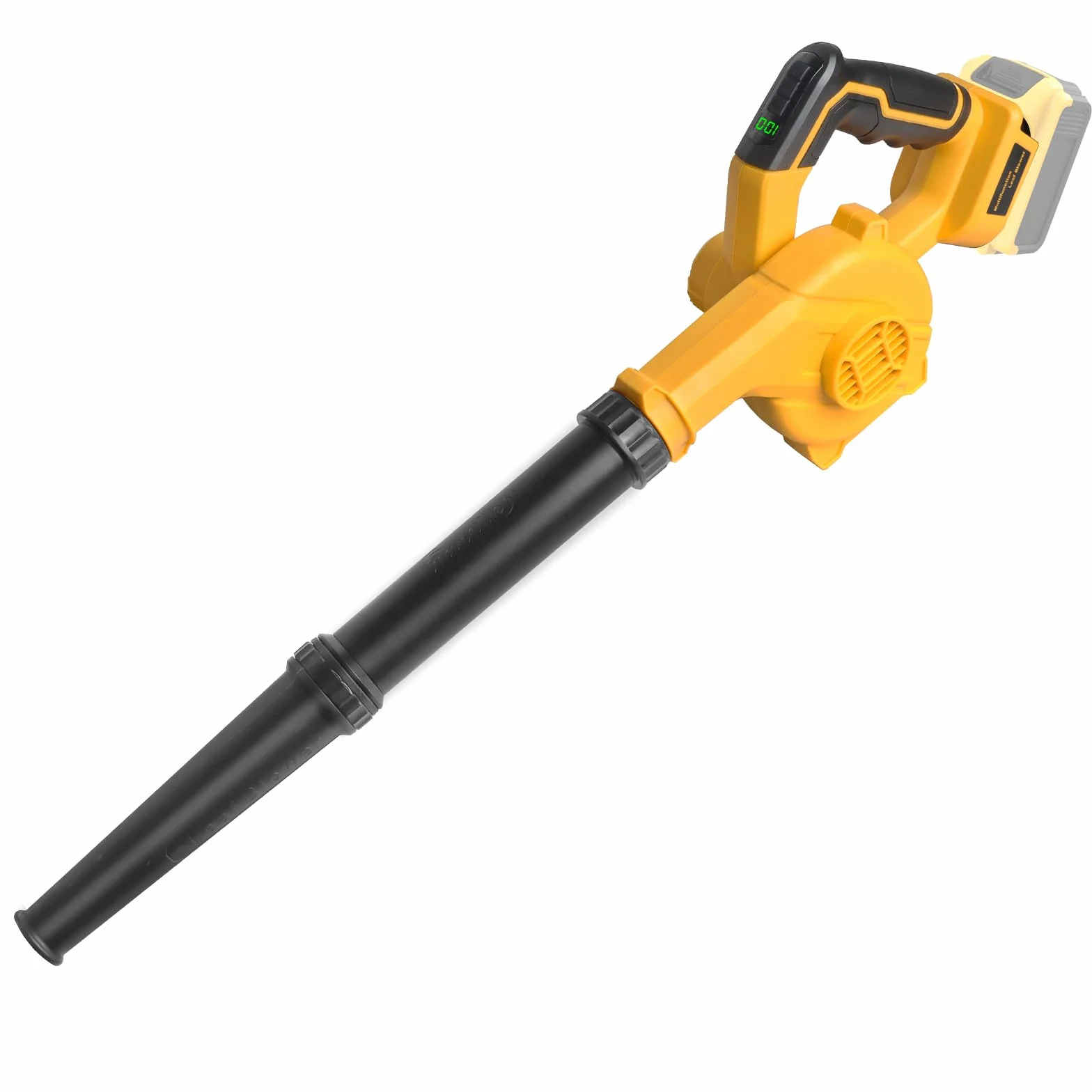 Powarobor Akumulatorowa dmuchawa do liści do akumulatorów Dewalt 18 V, elektryczna dmuchawa na plac budowy, do pielęgnacji trawnika, odśnieżania liści, czyszczenia kurzu do komputera samochodowego