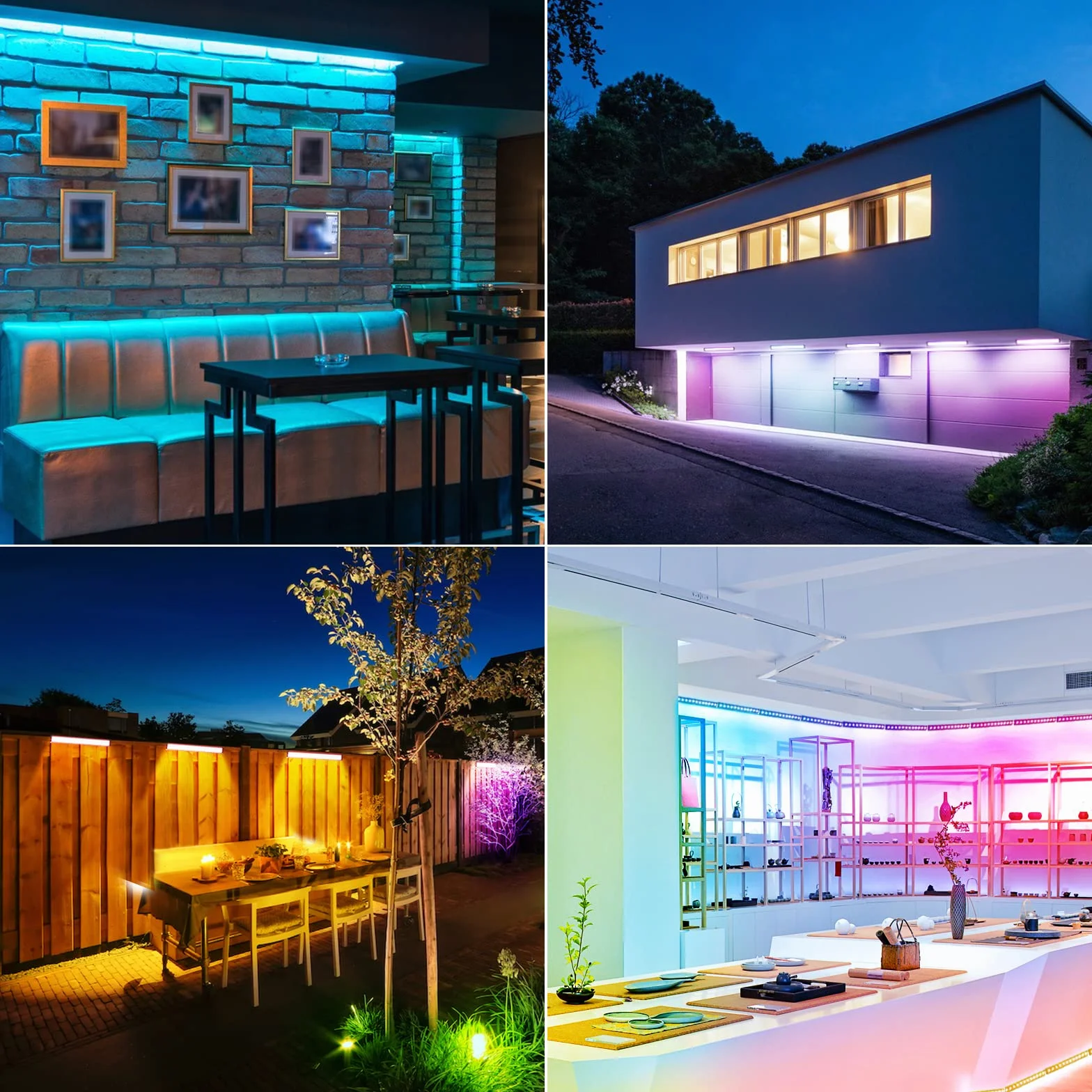 MEIHUA Solarny reflektor RGB Wallwasher, kolorowy, 10 kolorów, 30 trybów pracy, timer, 2 jasności, solarna lampa ogrodowa, kolorowa, 6000 mAh, IP66, wodoszczelna lampa solarna do użytku na zewnątrz