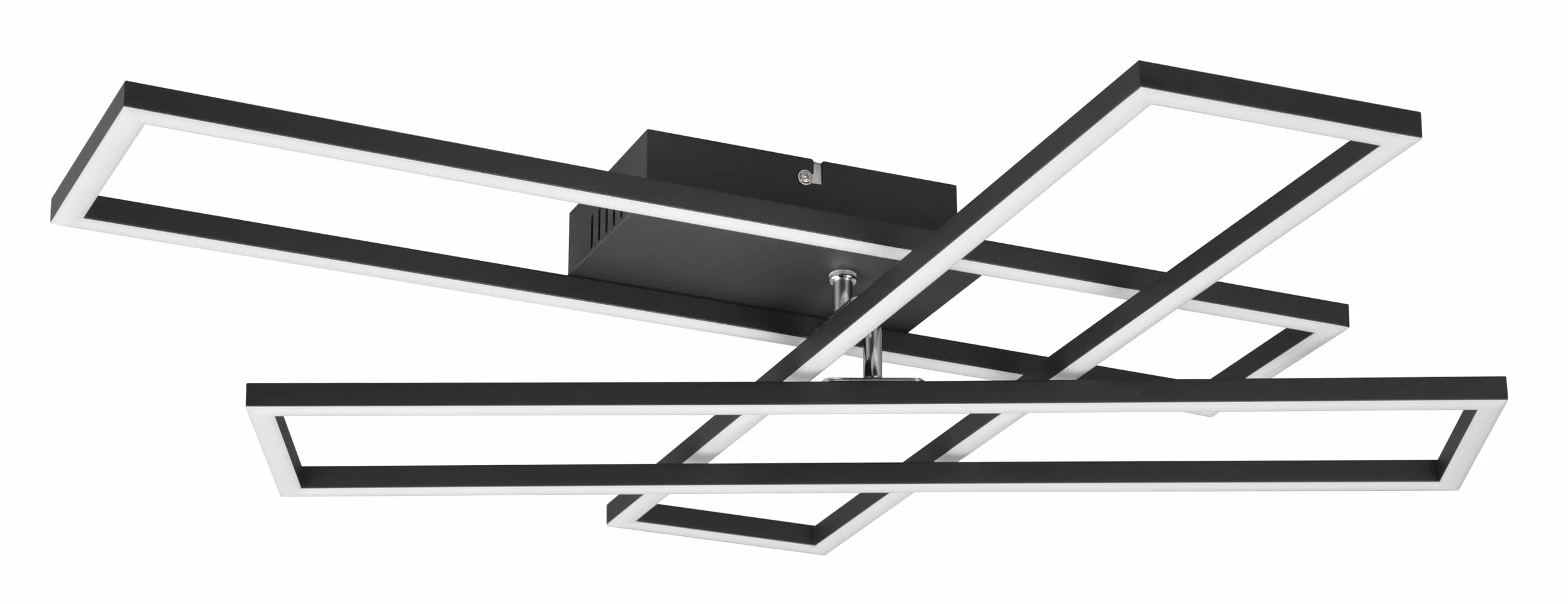 Reality Leuchten Corso R64423132, metal matowy czarny, z diodą LED 36 W, pilot zdalnego sterowania