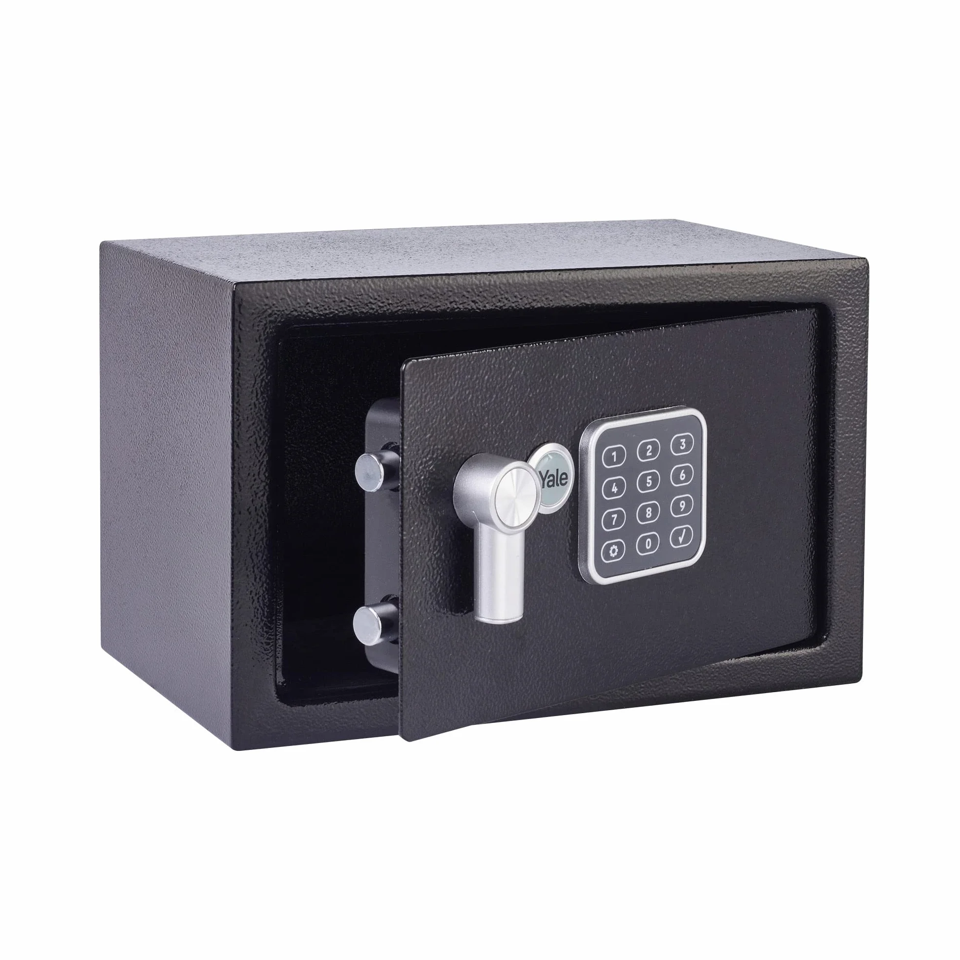 Yale YSV/200/DB2 Sejf Podstawowy Meblowy Mały, Sejf Domowy, Elektroniczna Klawiatura, 15mm Stalowe Rygle, 31x20x20 cm (dł. x szer. x wys.), Czarny
