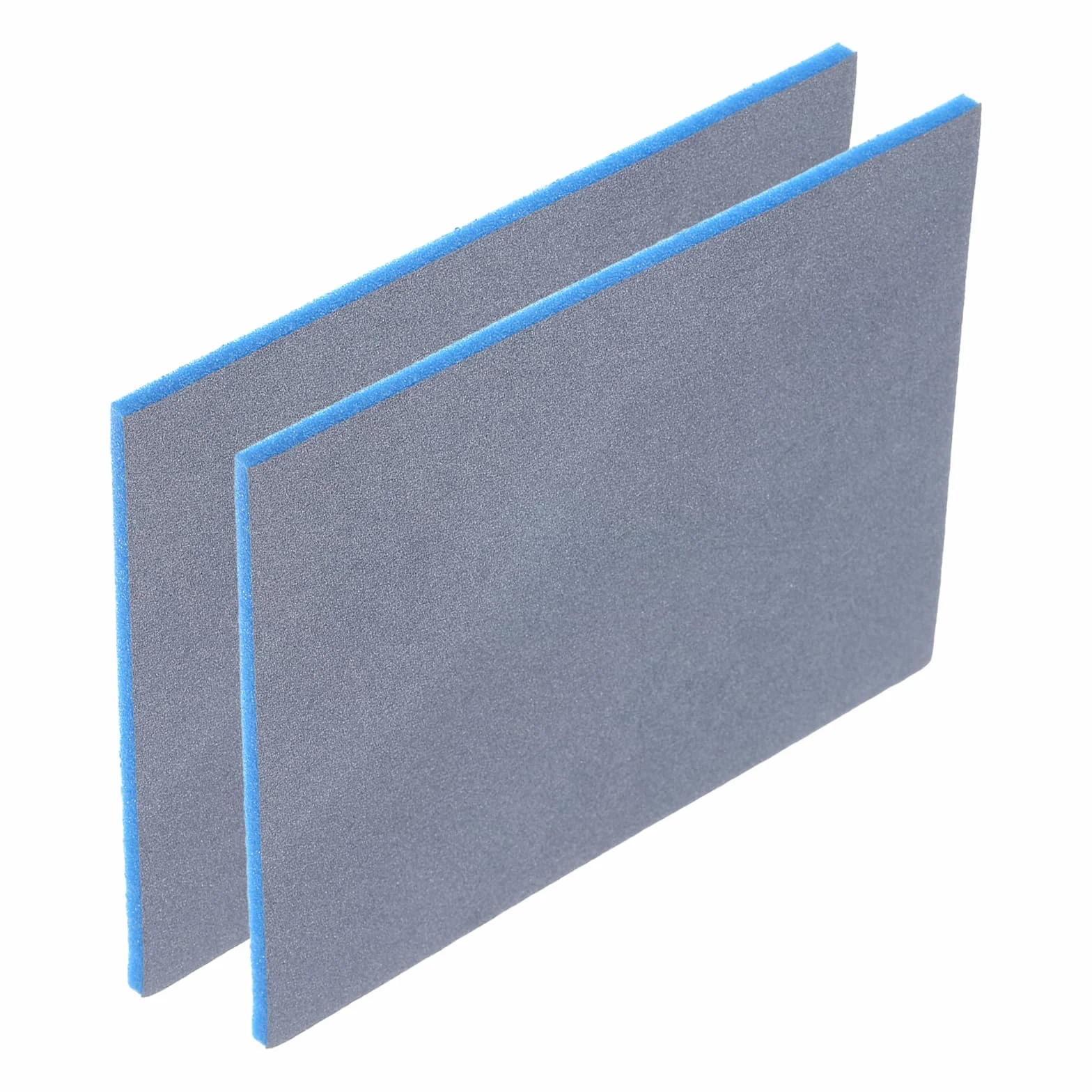 QUARKZMAN 2 sztuki gąbki szlifierskiej w bloku, ziarnistość 1800-2000, gąbka szlifierska, podkładka 140 mm x 114 mm x 5 mm, miękka pianka, blok papieru ściernego do modeli, metalu, drewna, mebli,