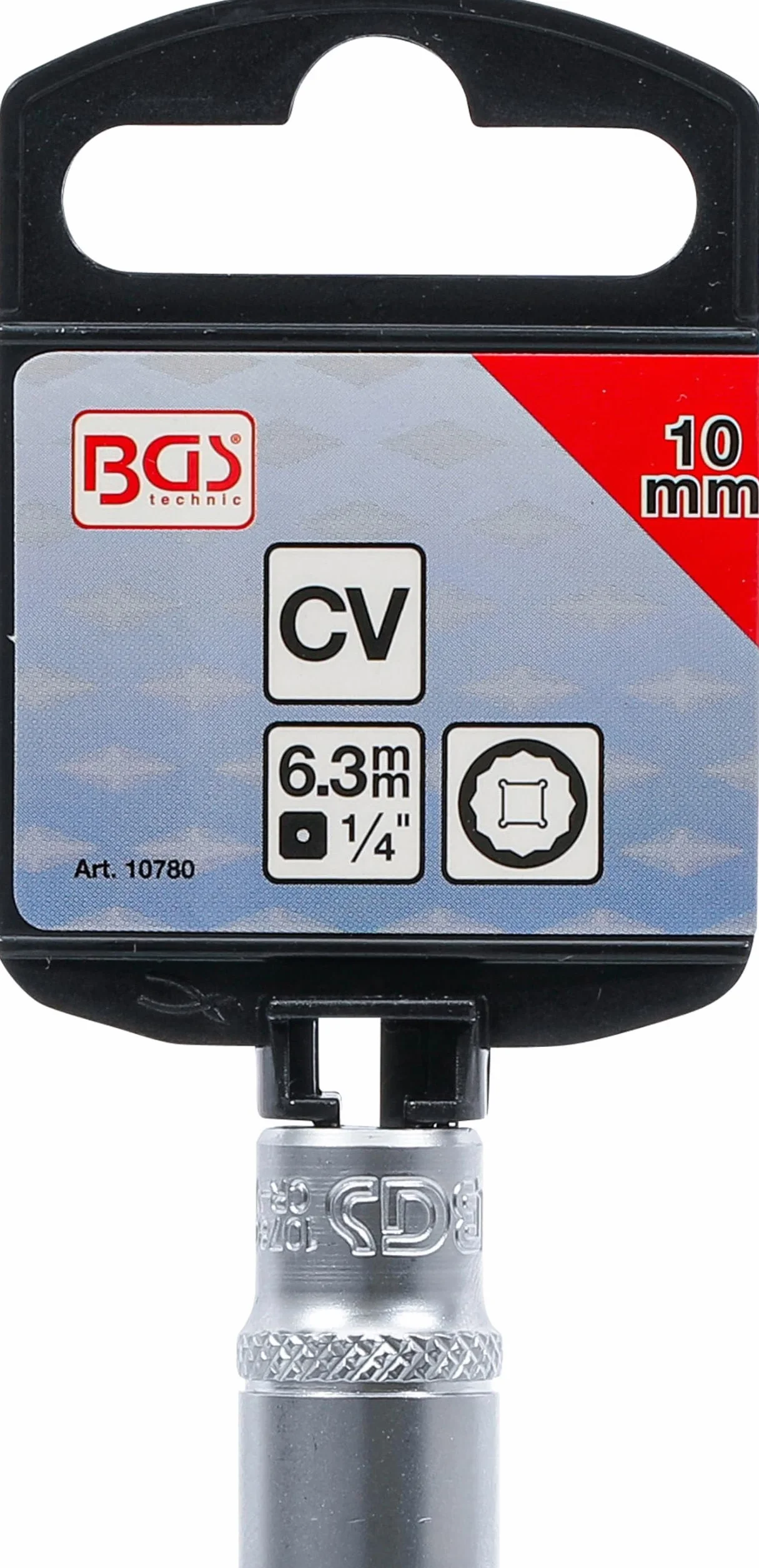 BGS 10780 | Nasadka dwunastokątna | 6,3 mm (1/4") | 10 mm