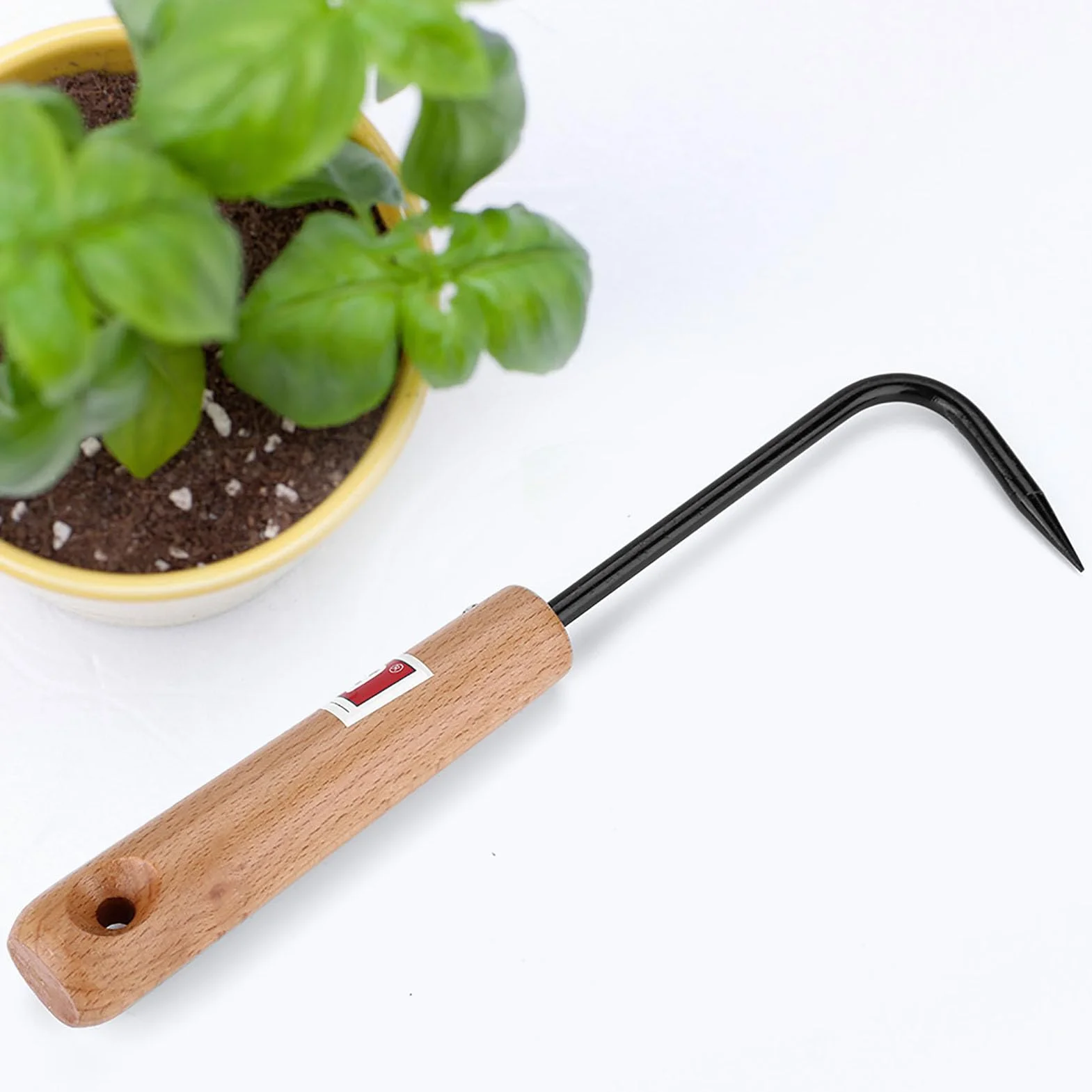 Hak Bonsai, Solidny Hak Korzeniowy Bonsai ze Stali Manganowej z Wygodnym Drewnianym Uchwytem Narzędzia Ogrodnicze