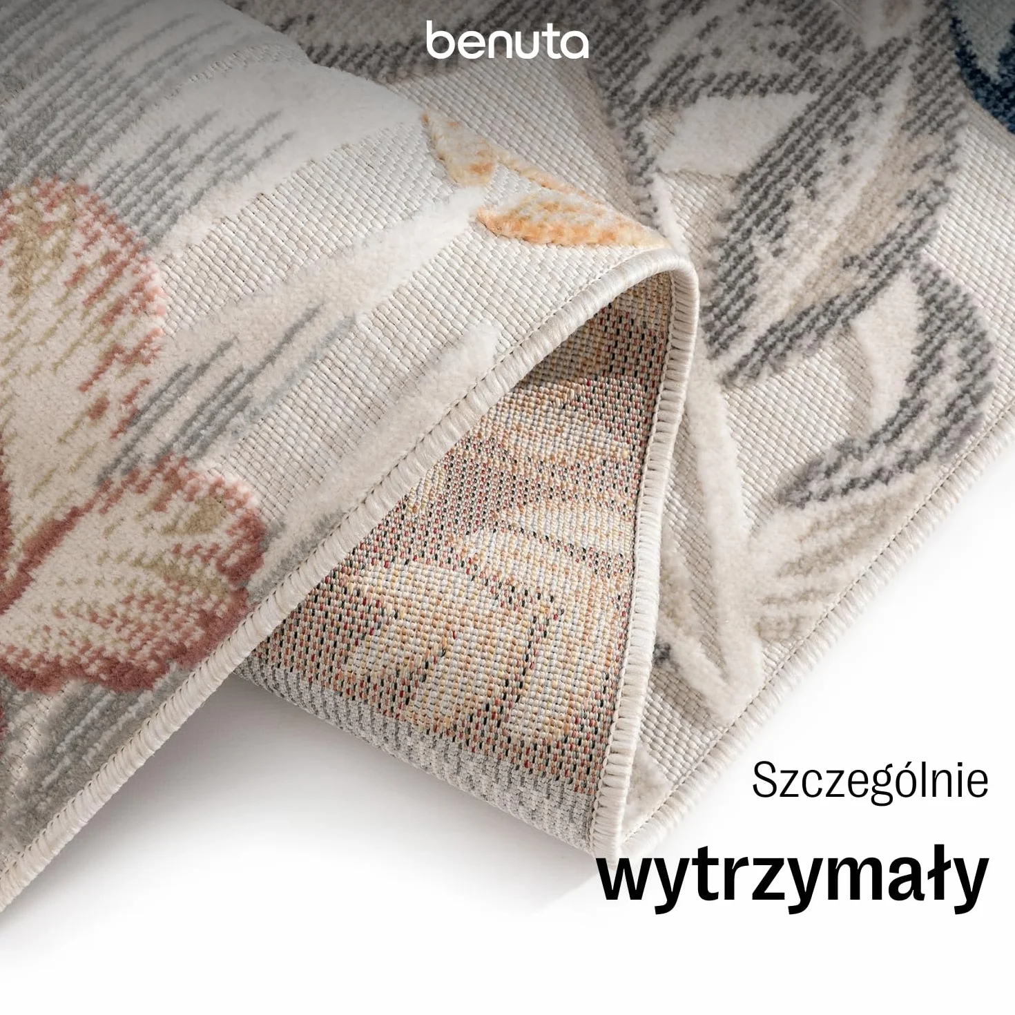benuta Basic Dywan In & Outdoor Flora - Wielokolorowy 200x300 cm - Kwiatowy - Wodoodporny UV balkon, taras, ogród - Kuchnia i salon - Łatwy trwały