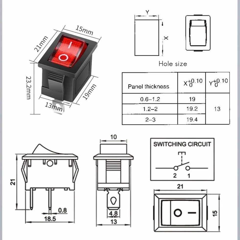 10 x wodoszczelny przełącznik liniowy IP67, 12 V DC 20 A, wodoszczelny, przełącznik wysokiego prądu