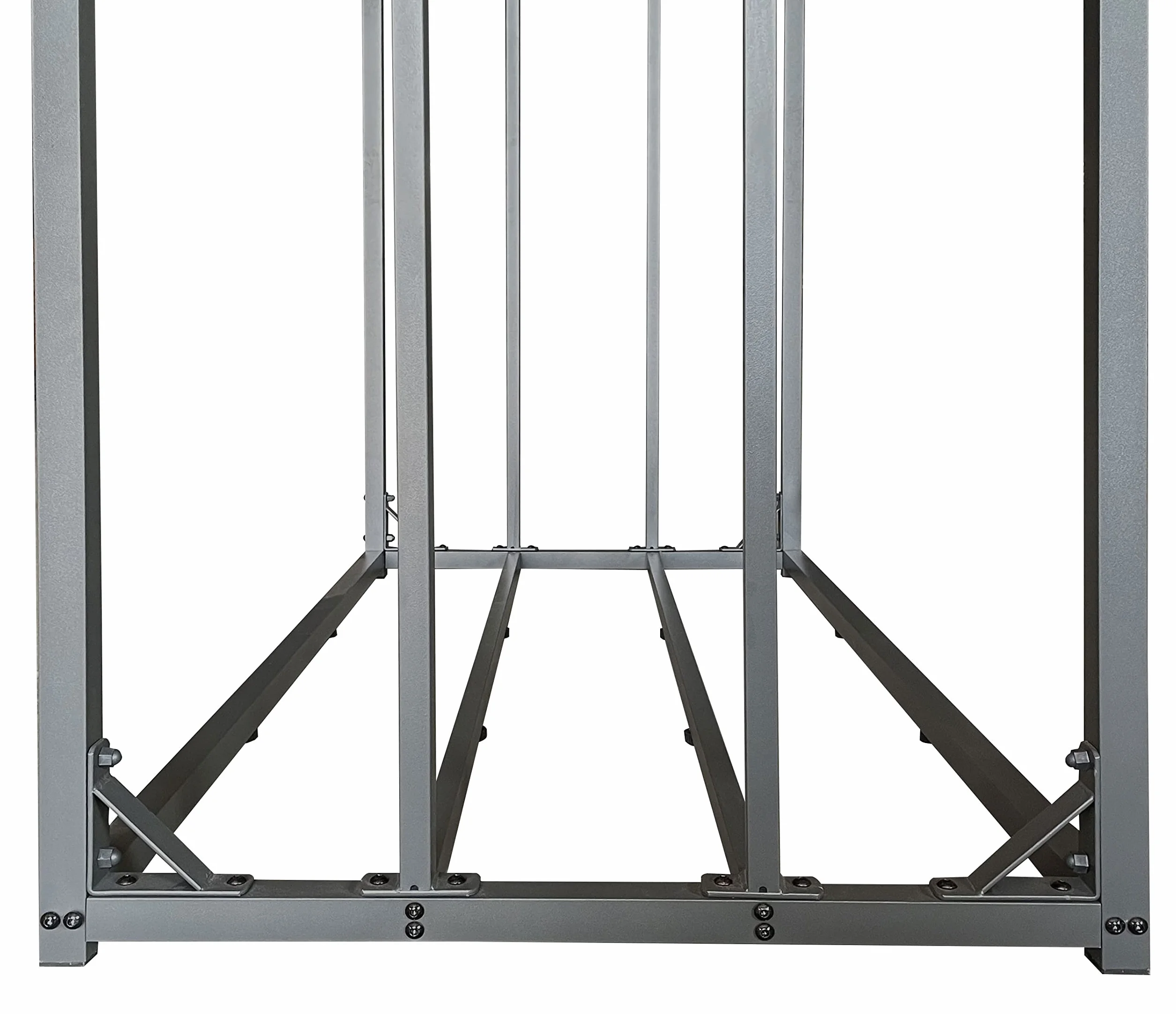Metalowy regał na drewno kominkowe antracyt XXL 185 x 70 x 185 cm 2,3 m³