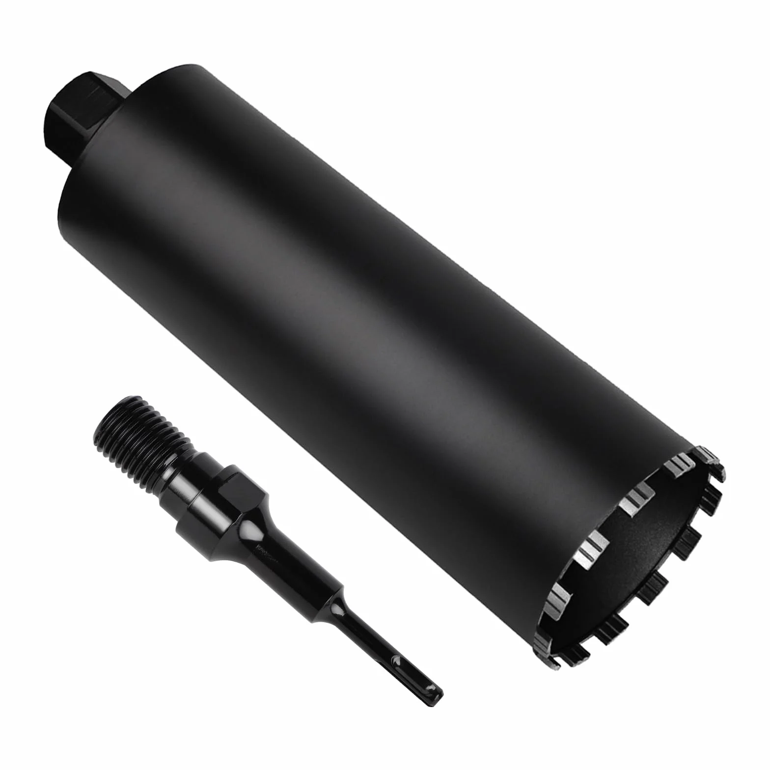 CPROSP 1¼" UNC diamentowa koronka wiertnicza z adapterem SDS Plus, koronka rdzeniowa DM 162 mm, L 420 mm, wiertło rdzeniowe do wiercenia w betonie, żelbetie, murze i kamieniu